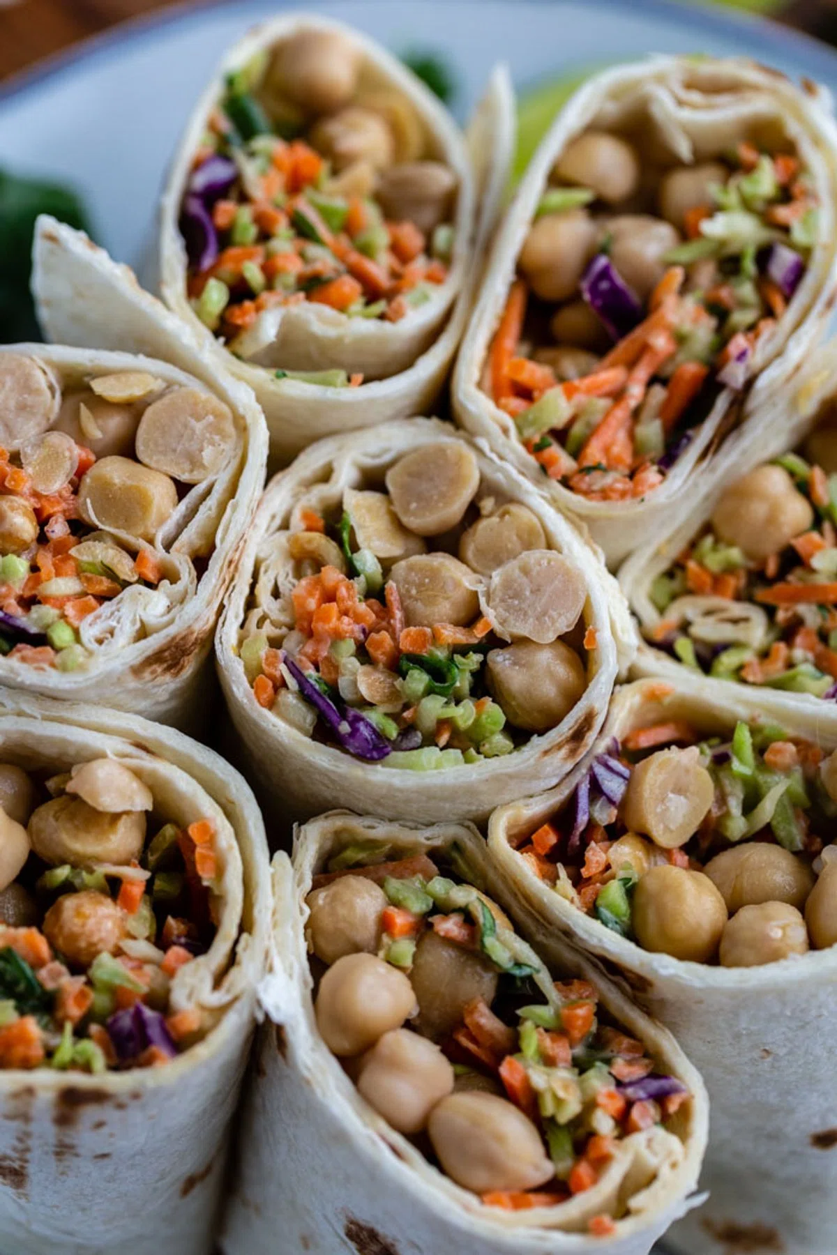 Peanut Chickpea Wraps