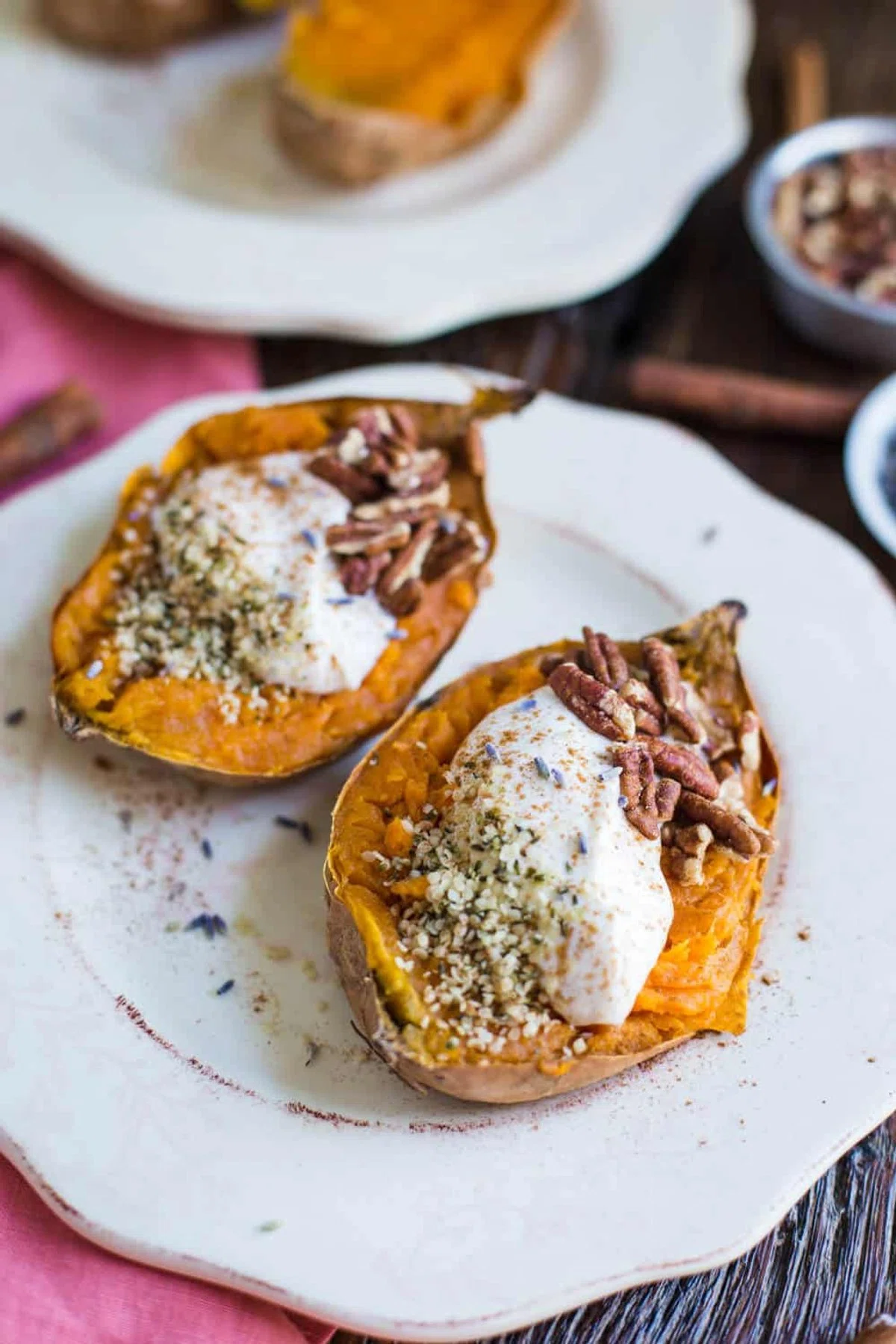 Breakfast Baked Sweet Potatoes