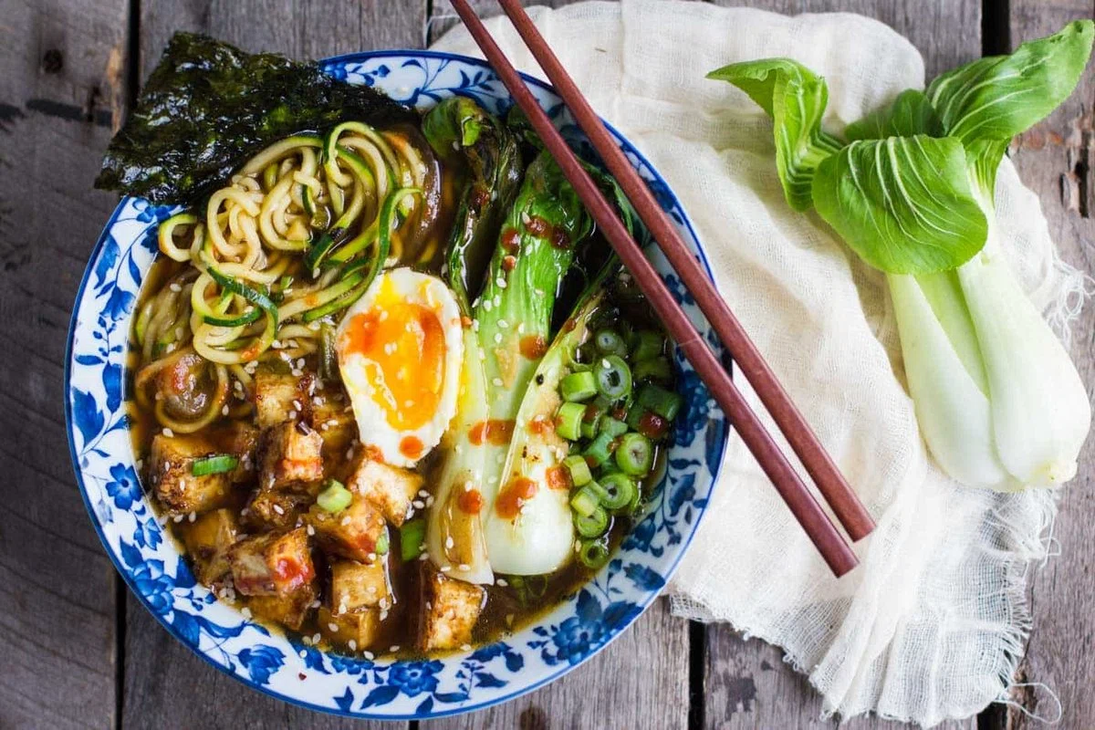 Zucchini Noodle Ramen Soup
