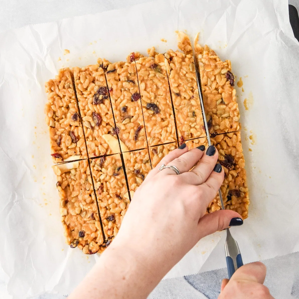 Peanut Butter Rice Krispie Breakfast Bars