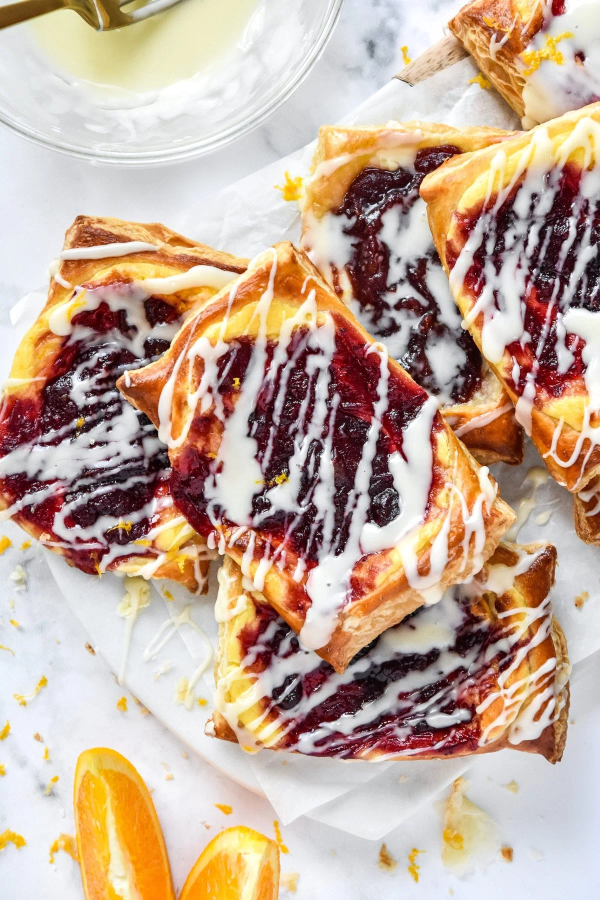 Leftover Cranberry Sauce Cheese Danish