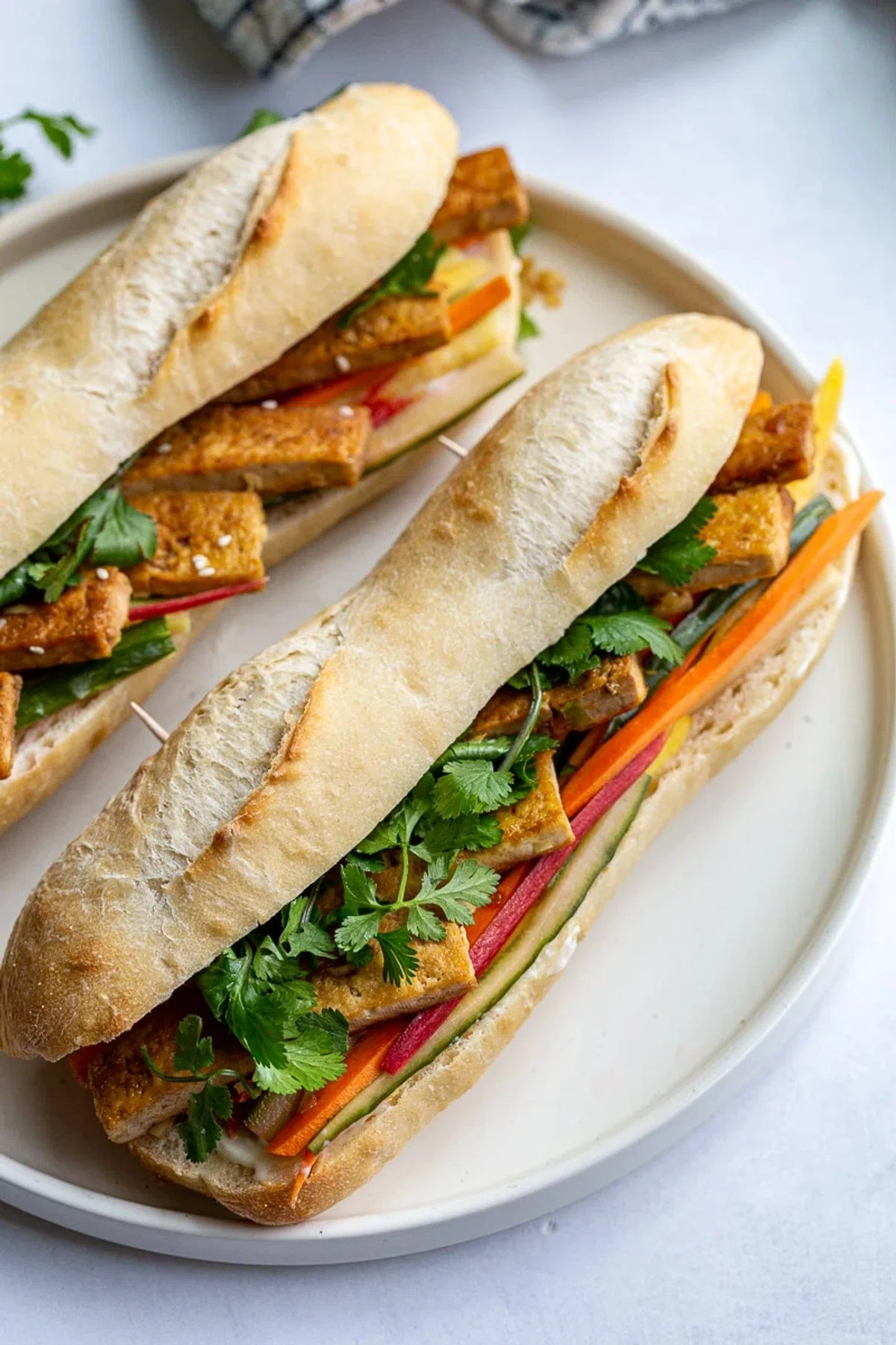 Tofu Banh Mi Sandwich (Vegan)