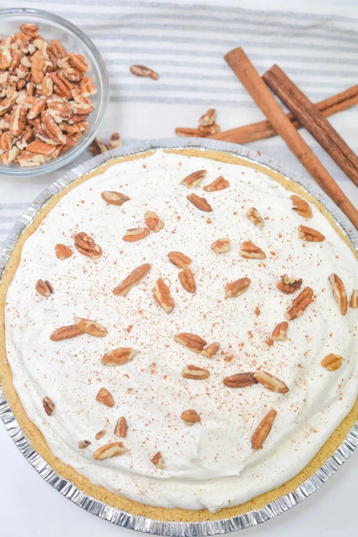 Butterscotch Cinnamon Pie (No Bake)