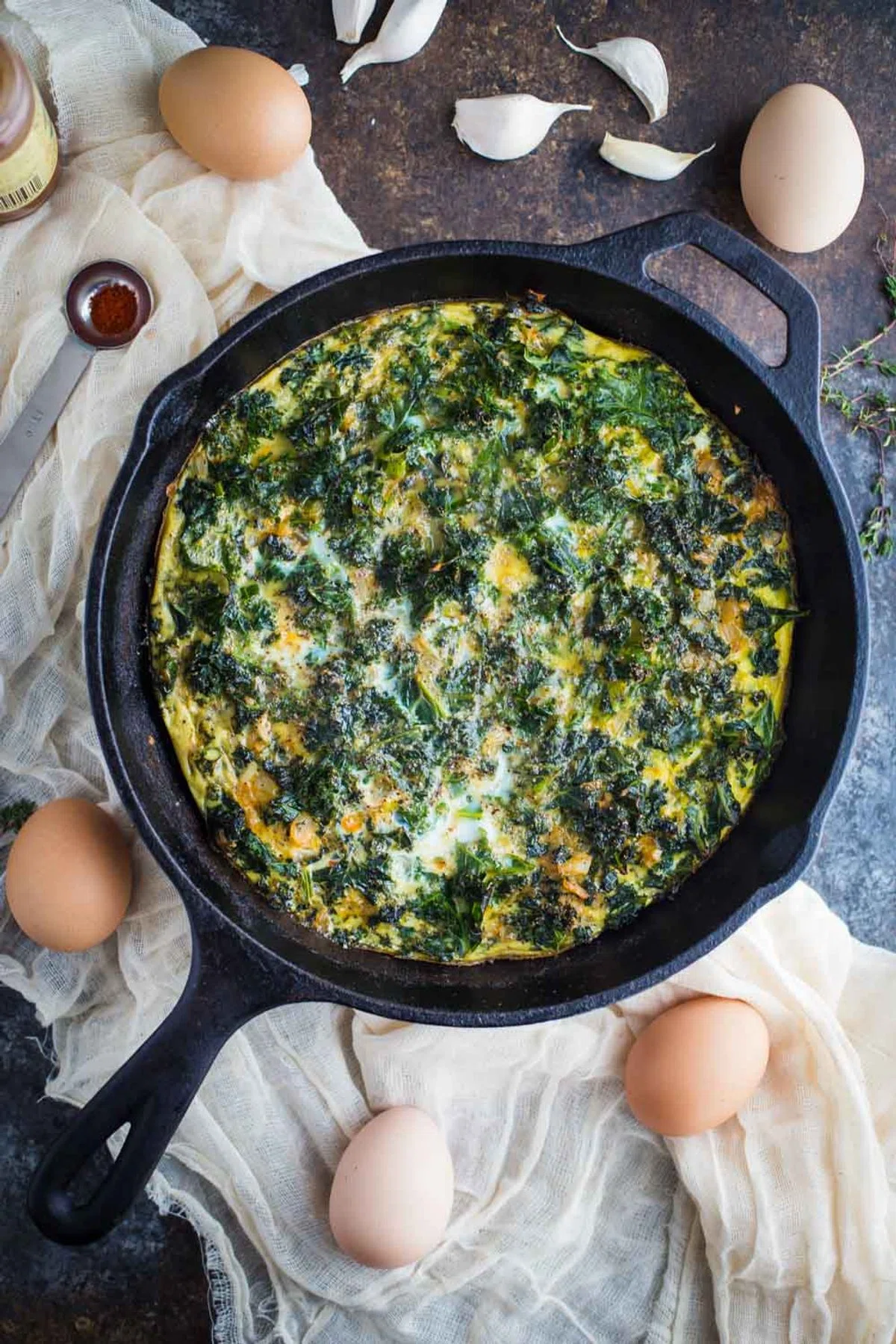 Kale & Garlic Frittata