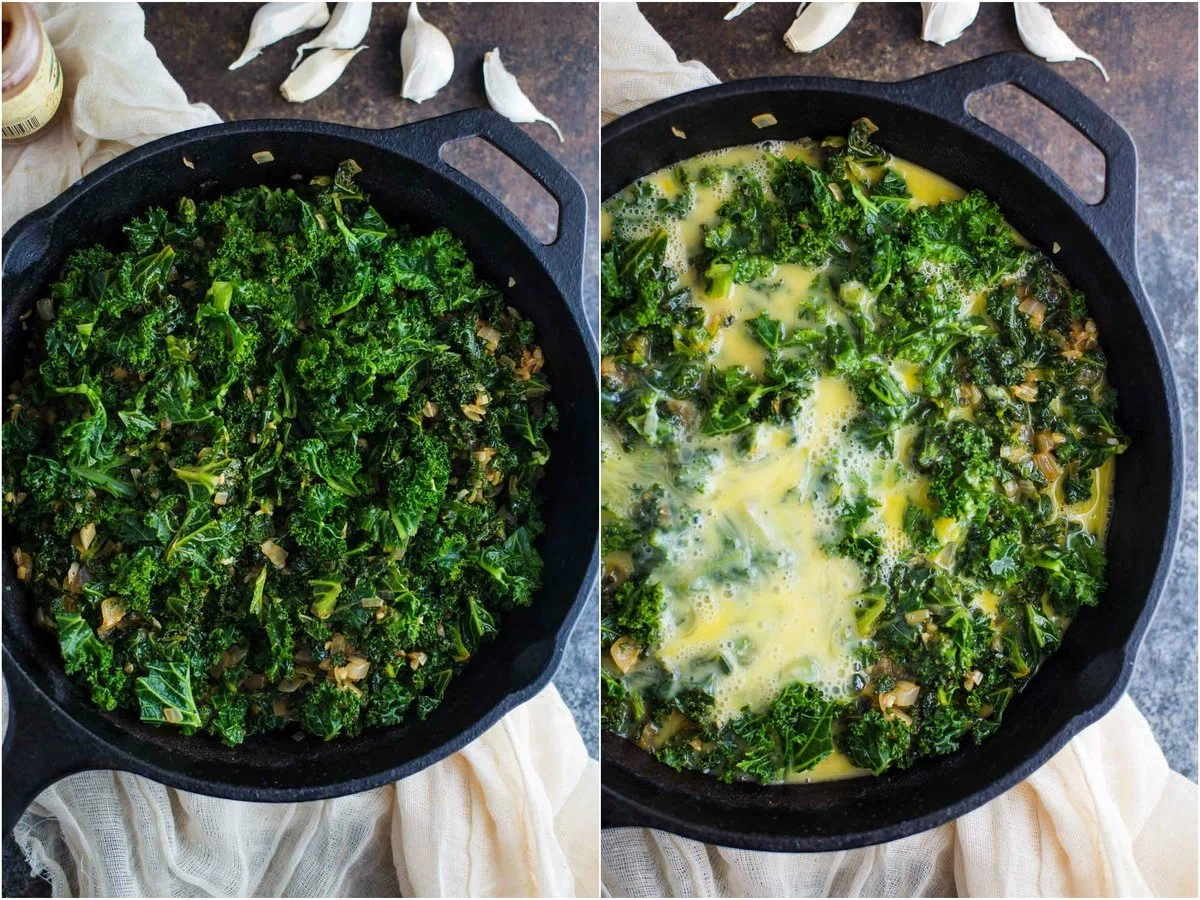 Kale & Garlic Frittata