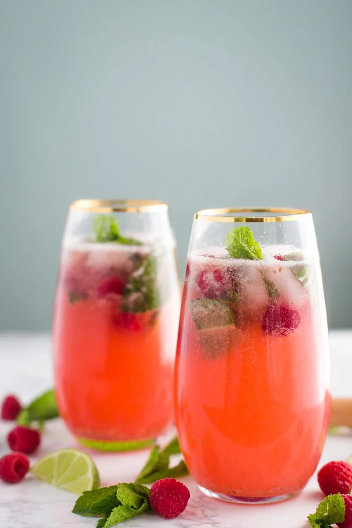 Raspberry Virgin Mojito