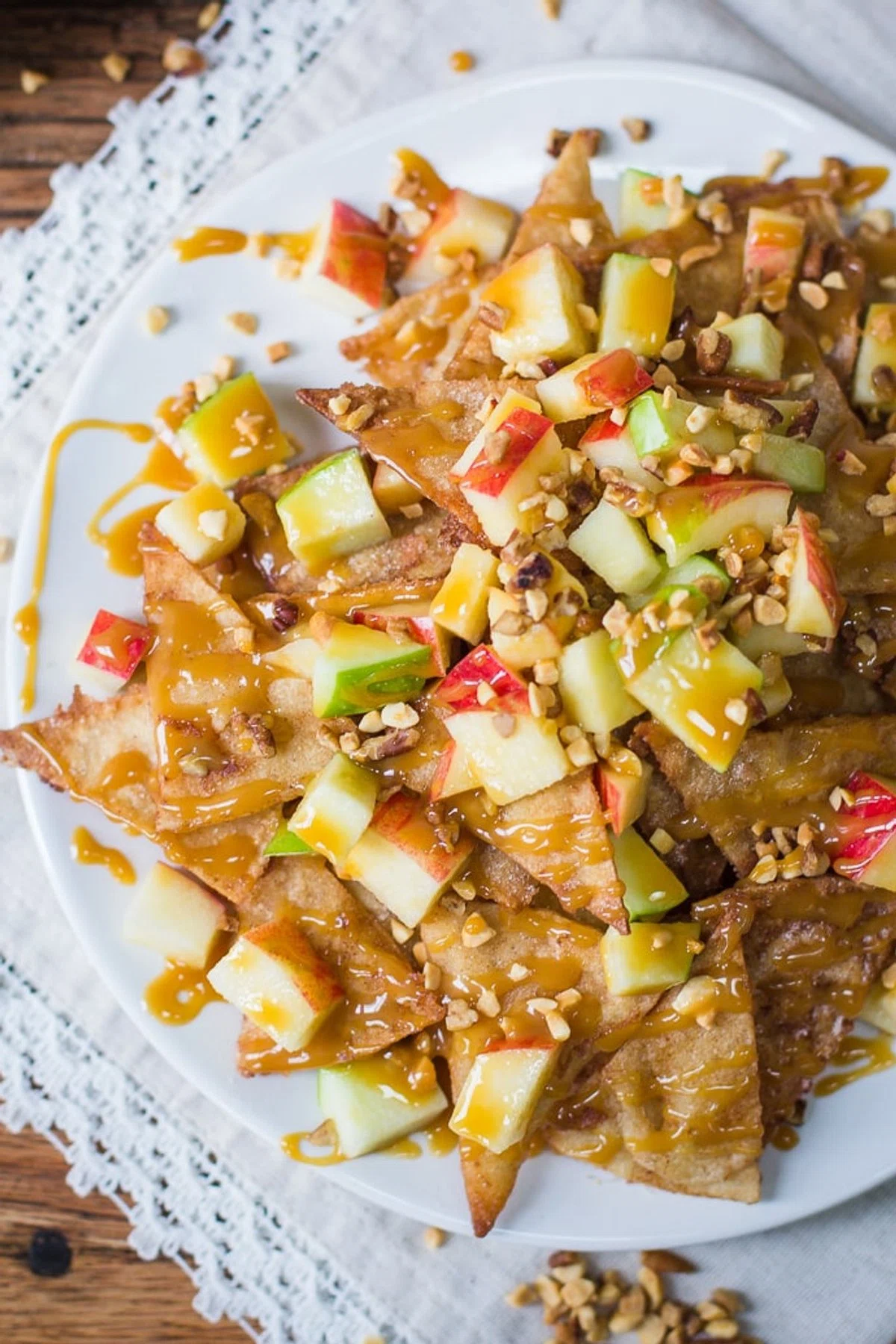 Caramel Apple Dessert Nachos