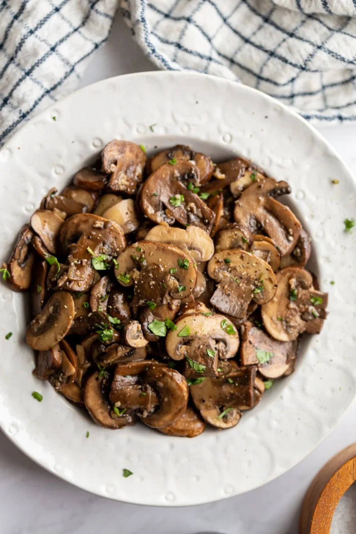 Sautéed Baby Bella Mushrooms
