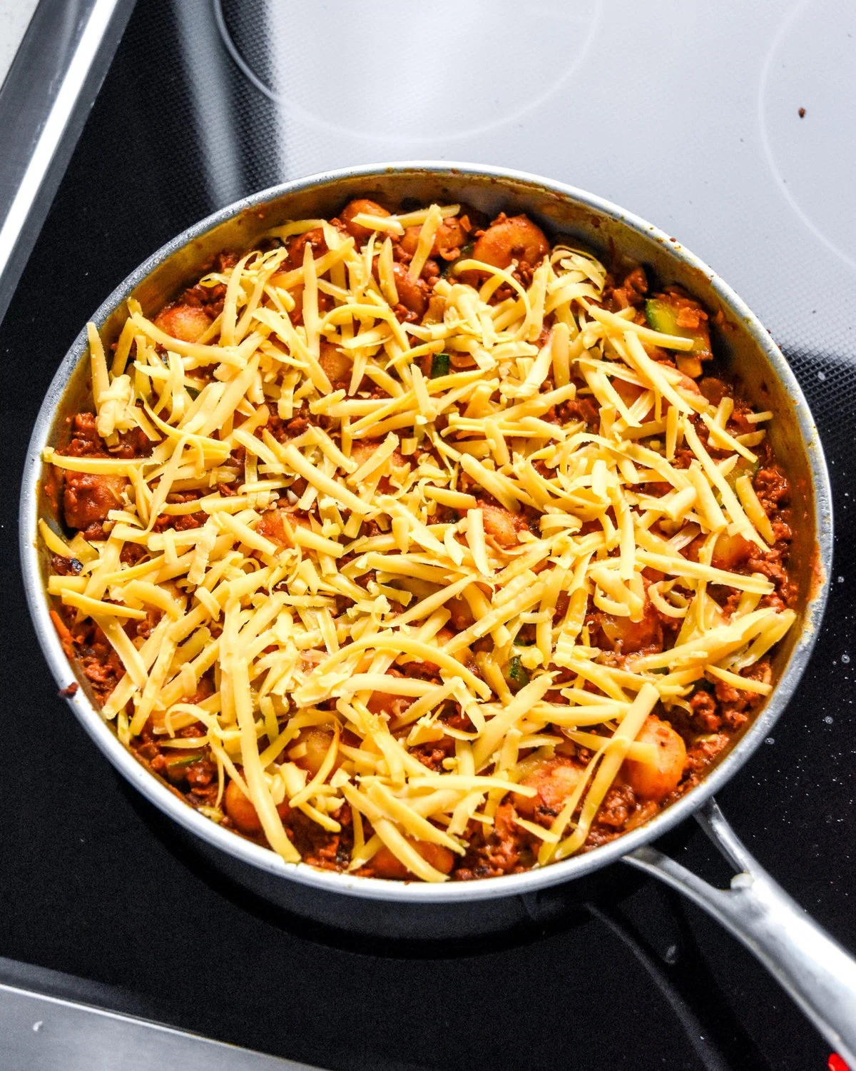 One-Pan Soy Chorizo Gnocchi Skillet