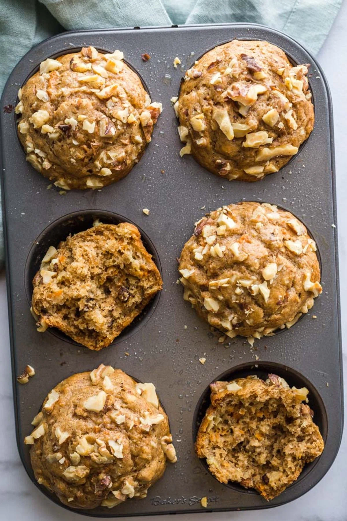 Healthy Carrot Cake Muffins