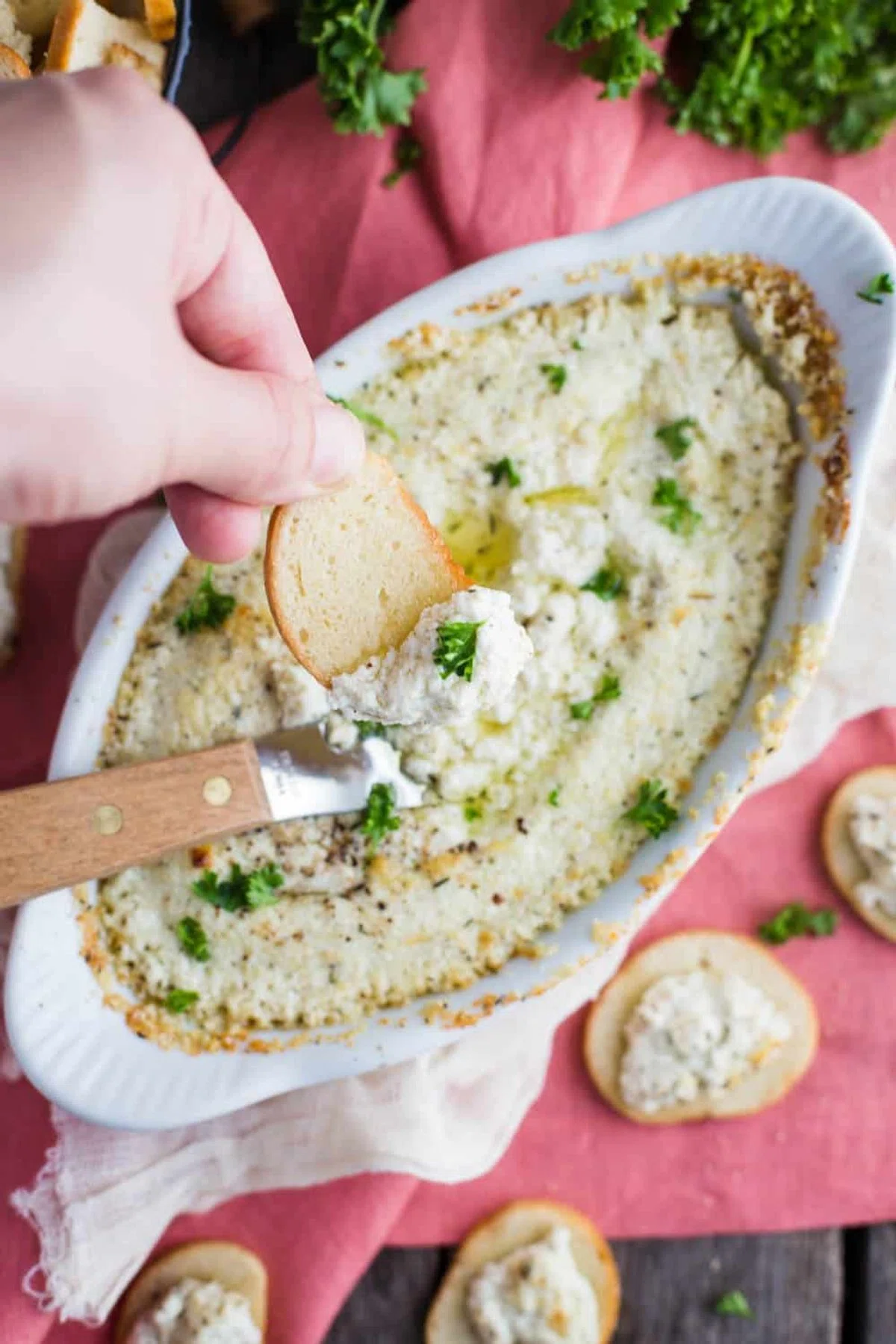 Baked Goat Cheese Dip