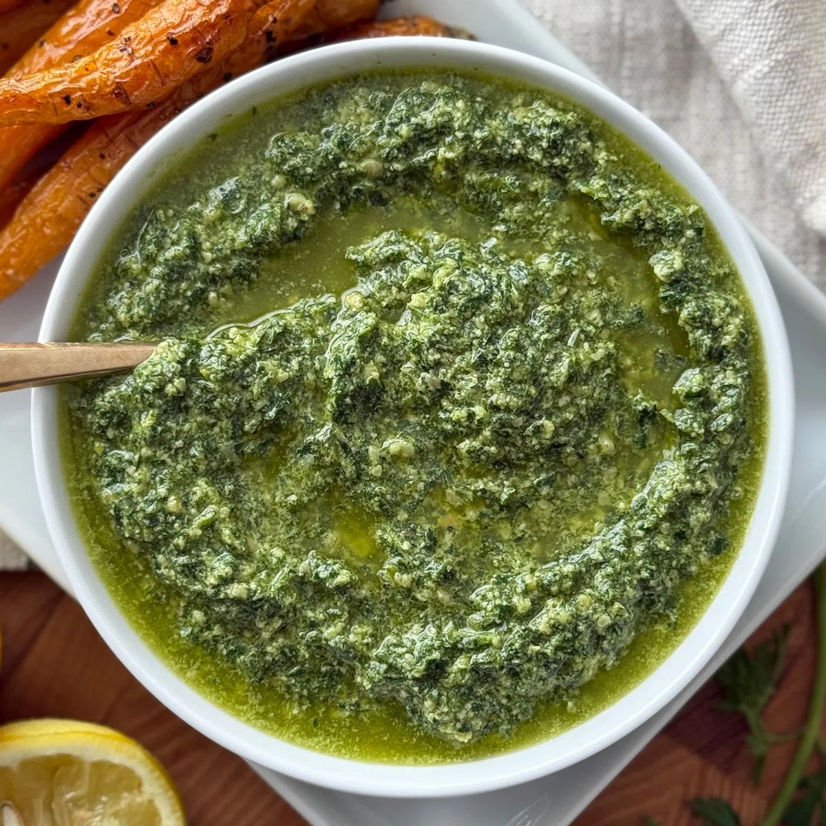 Carrot Green Pesto