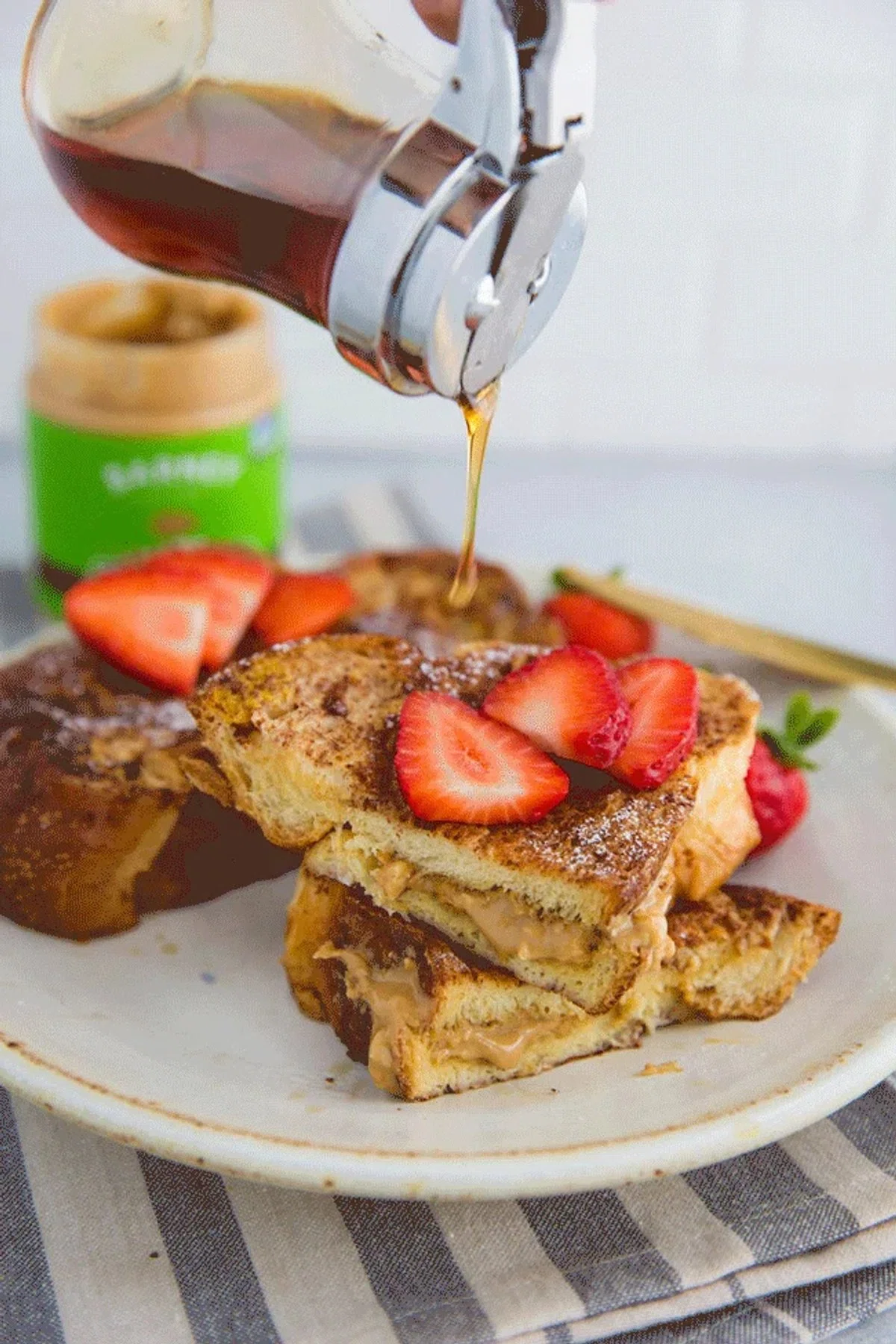 Almond Butter Stuffed French Toast