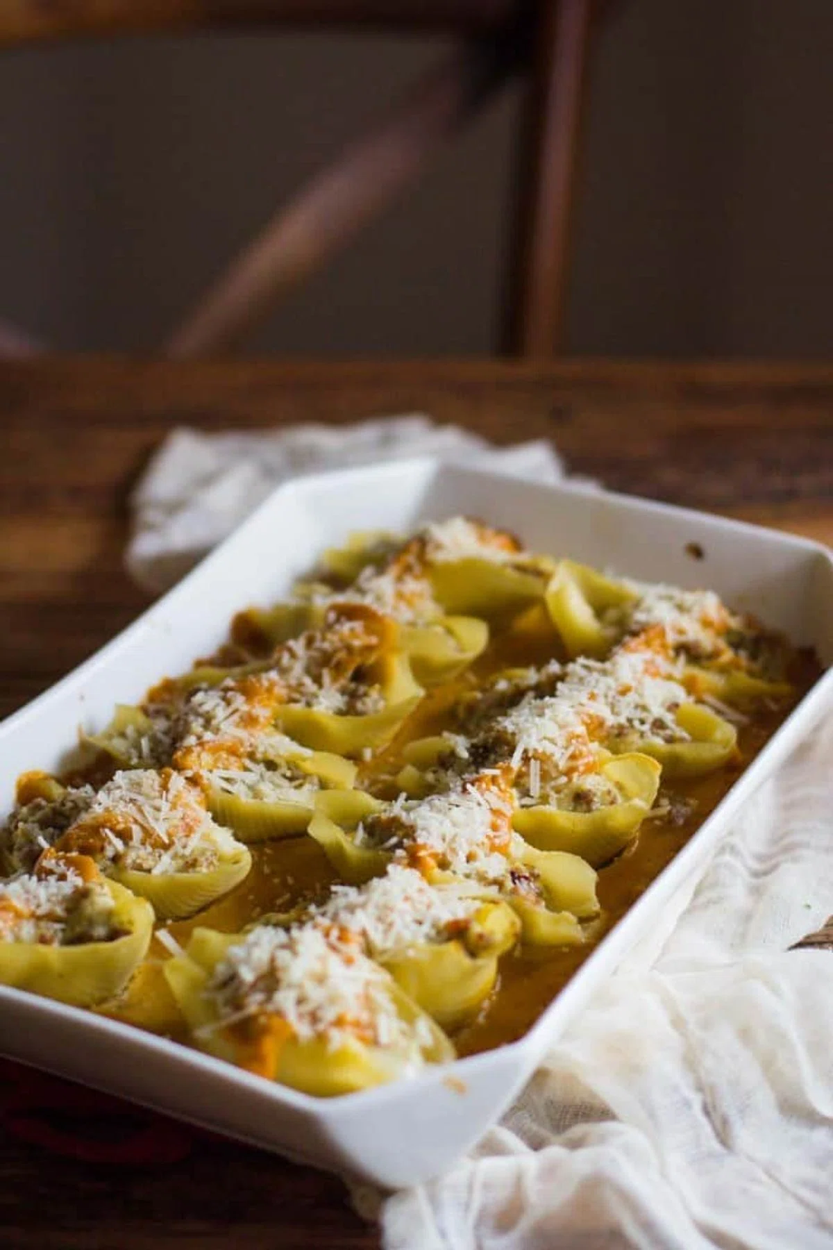 Stuffed Shells with Butternut Squash Sauce