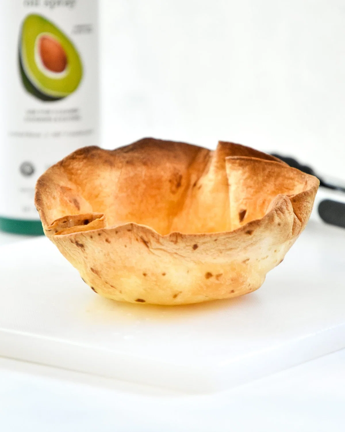 Air Fryer Flour Tortilla Bowls