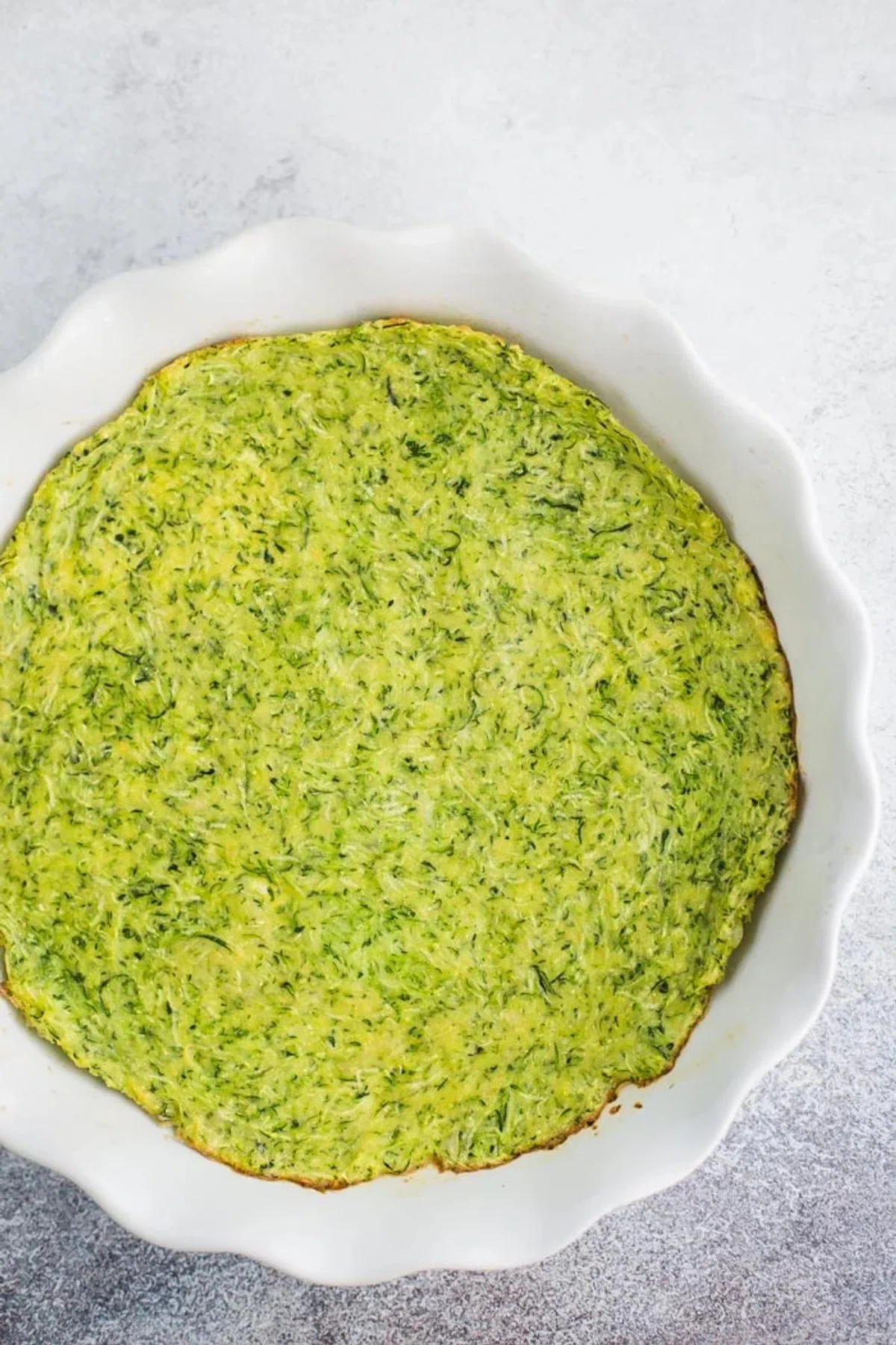 Zucchini Crust Quiche