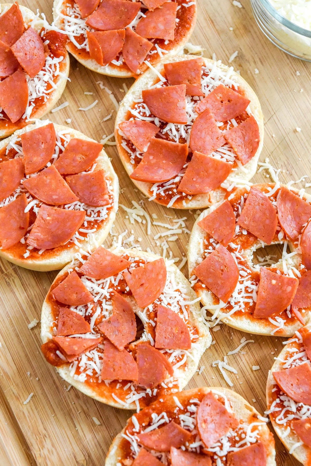 Air-Fryer Homemade Pizza Bagel Bites