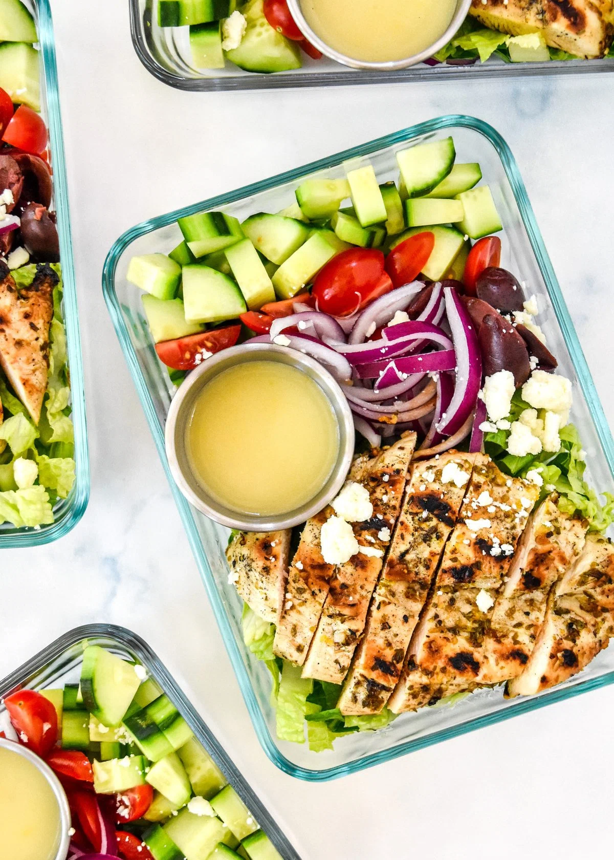 Greek Chicken Salad Meal Prep