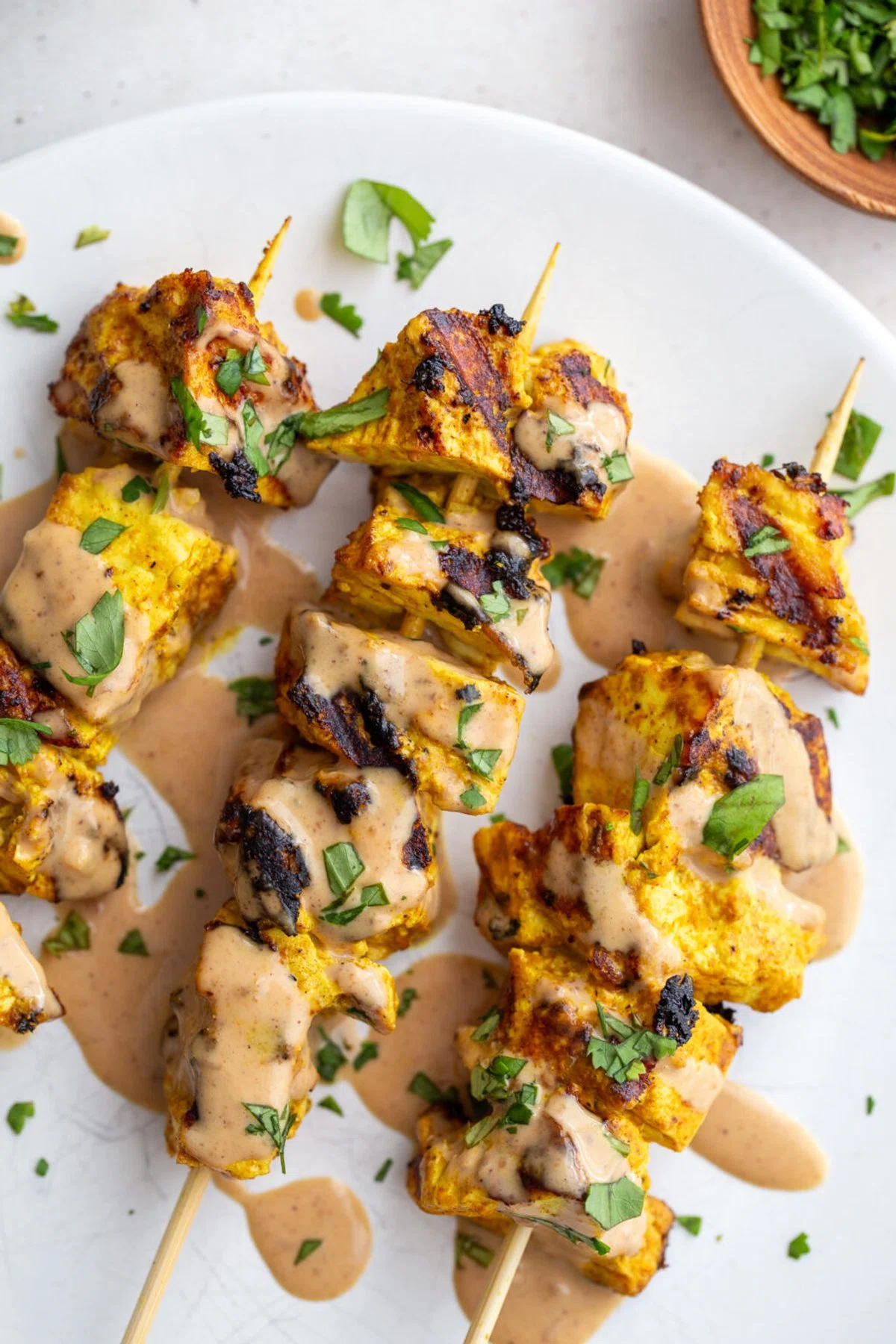 Tofu Satay with Peanut Sauce
