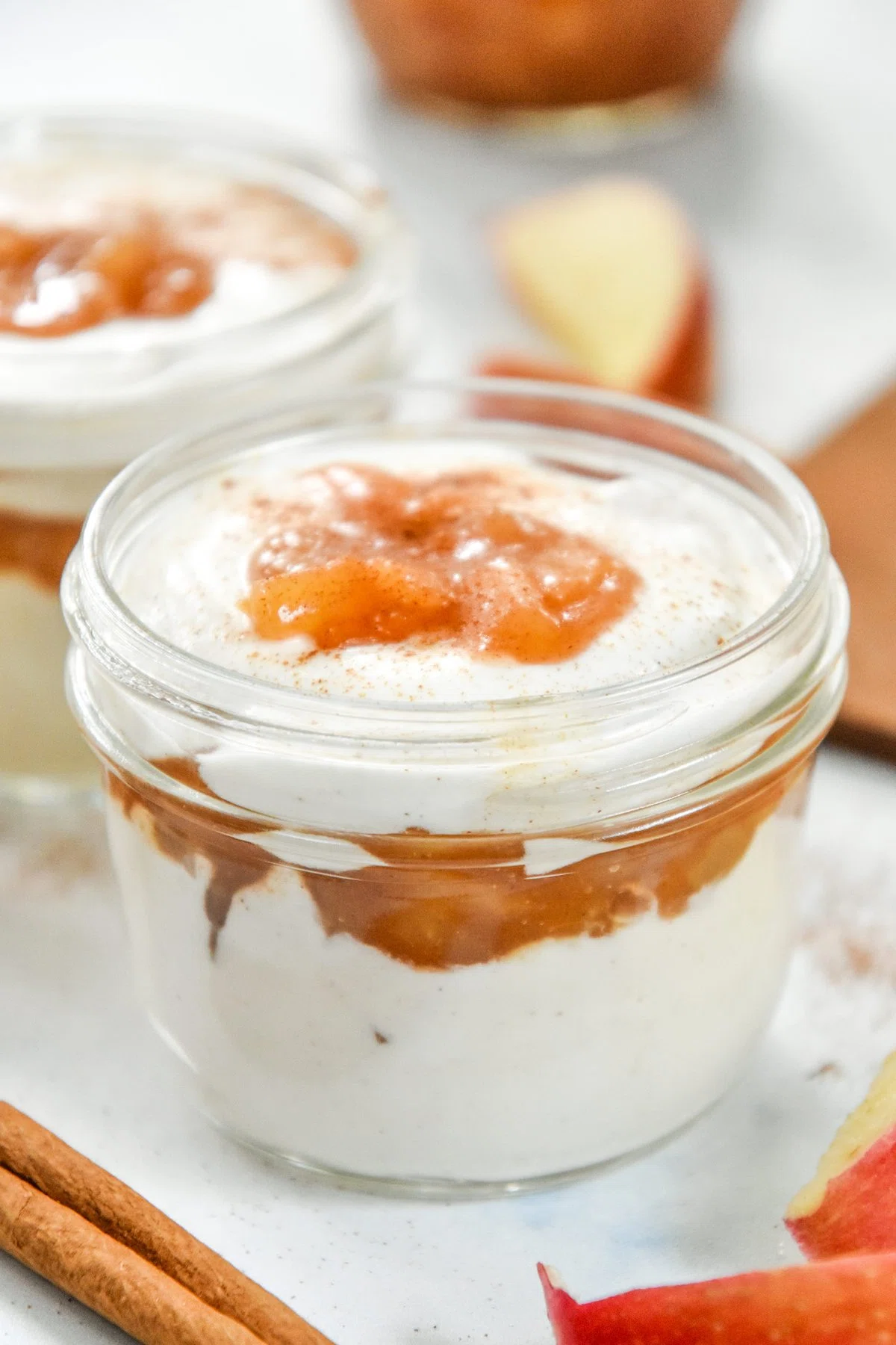 Cinnamon Apple Whipped Yogurt Cups