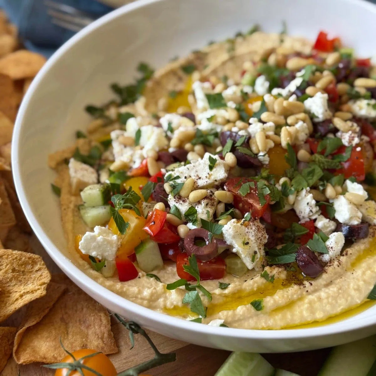 Loaded Hummus Platter