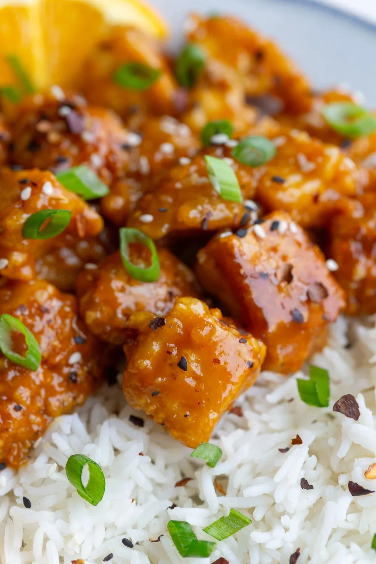Crispy Orange Tofu (vegan)