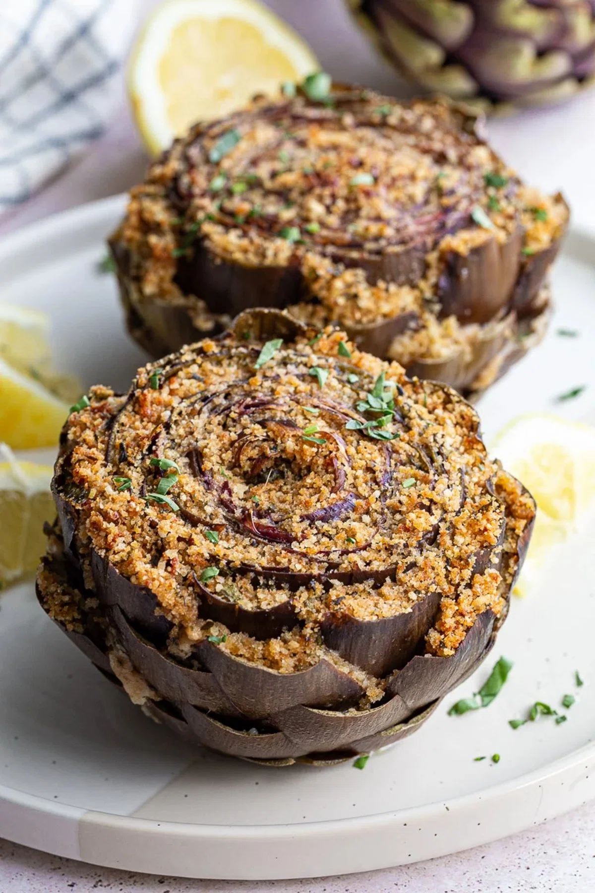 Stuffed Purple Artichokes