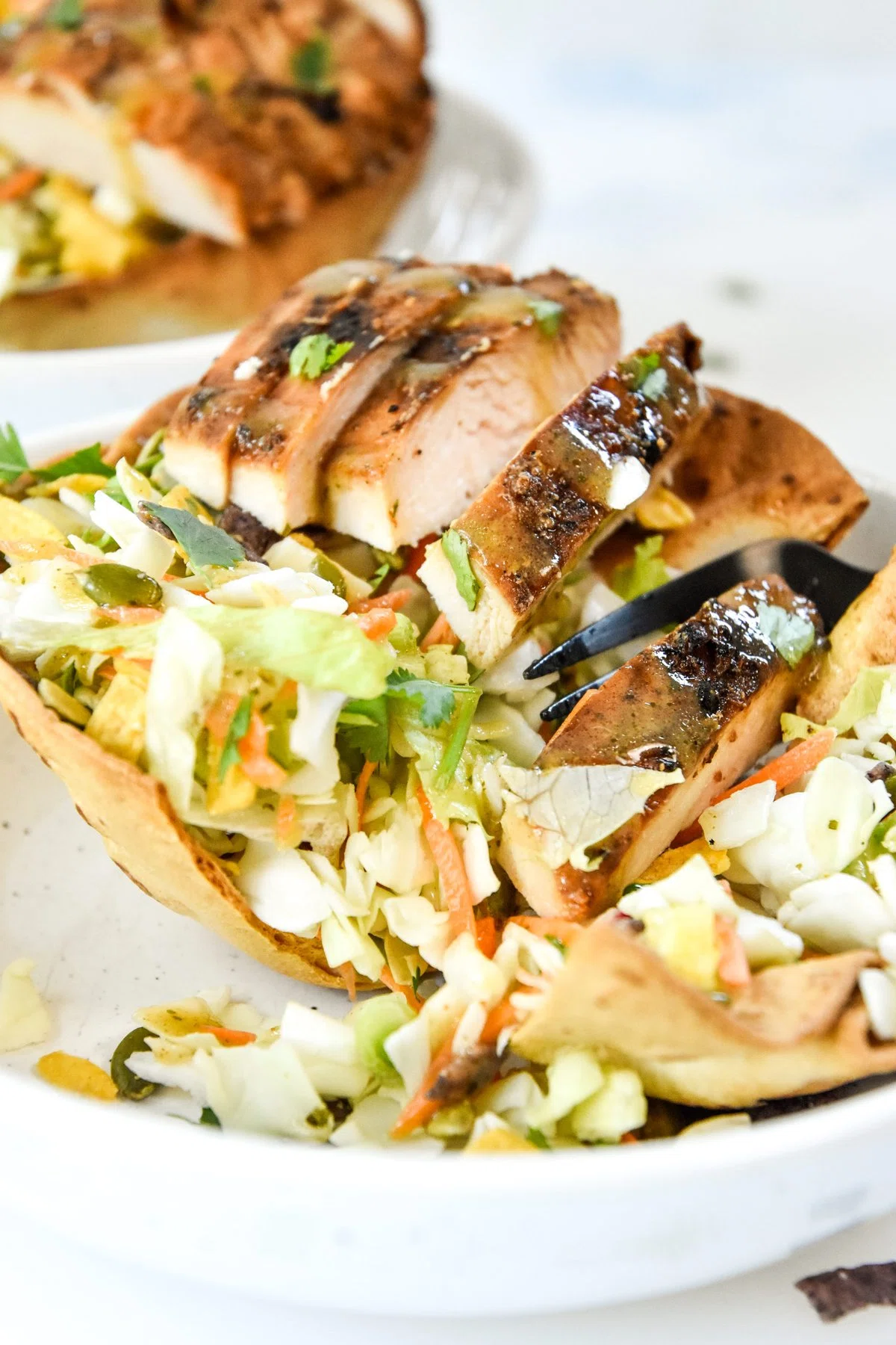 Air Fryer Flour Tortilla Bowls