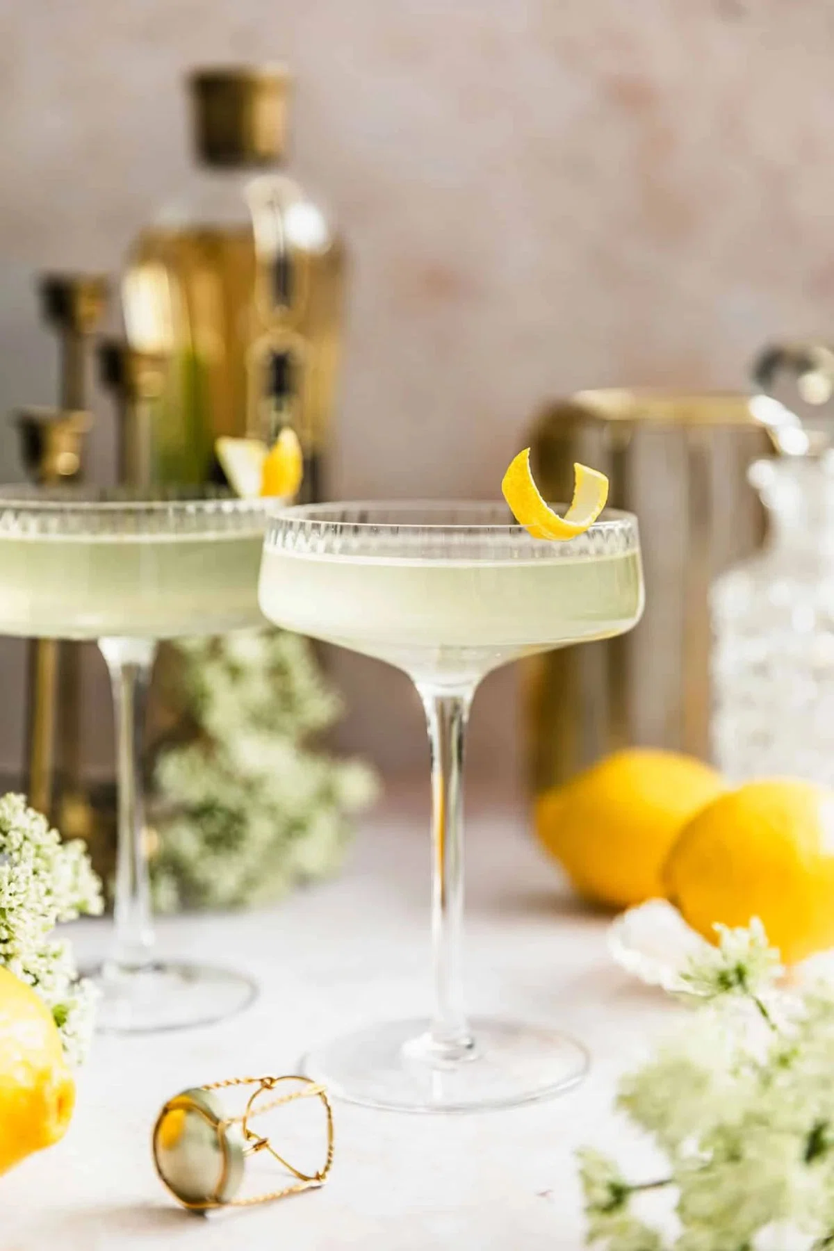 French 77 Cocktail with Gin