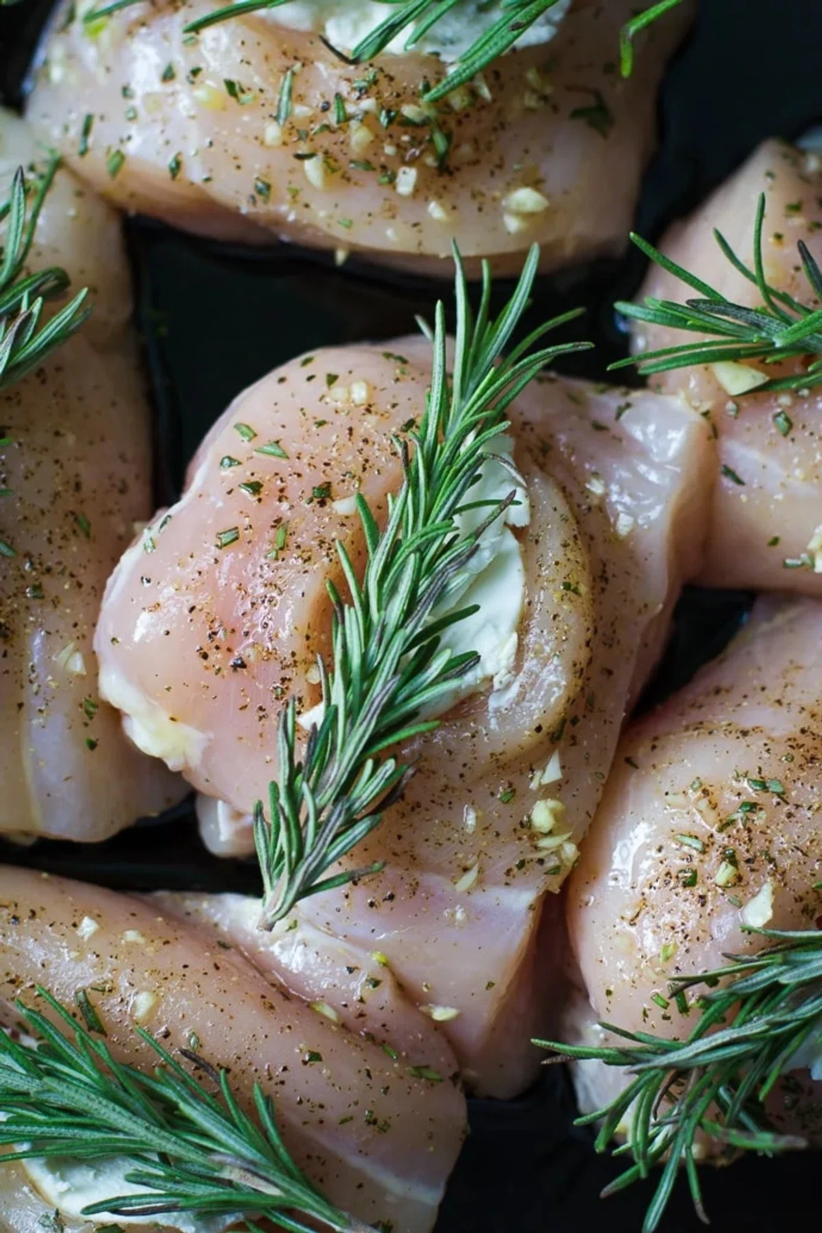 Goat Cheese Stuffed Rosemary Chicken in Prosciutto