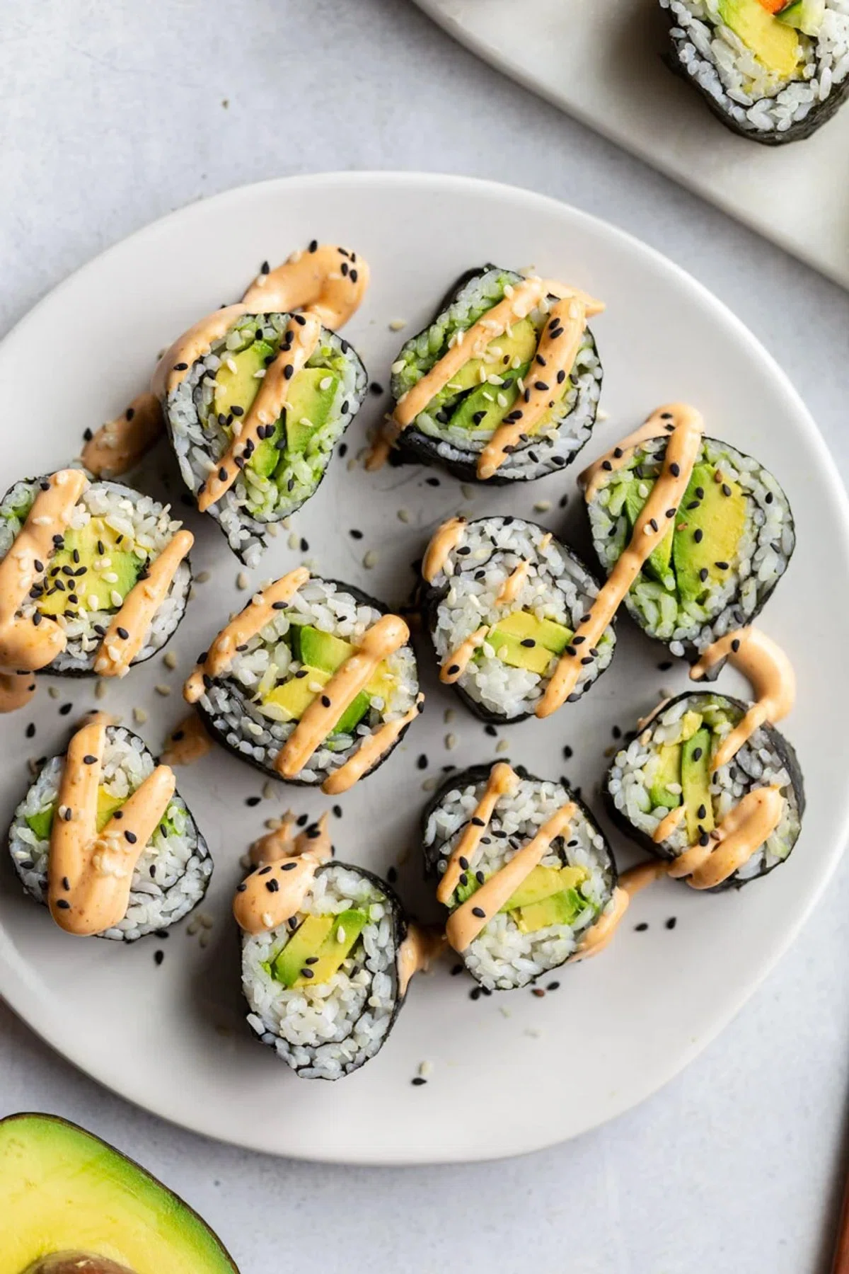Easy Avocado Roll Sushi