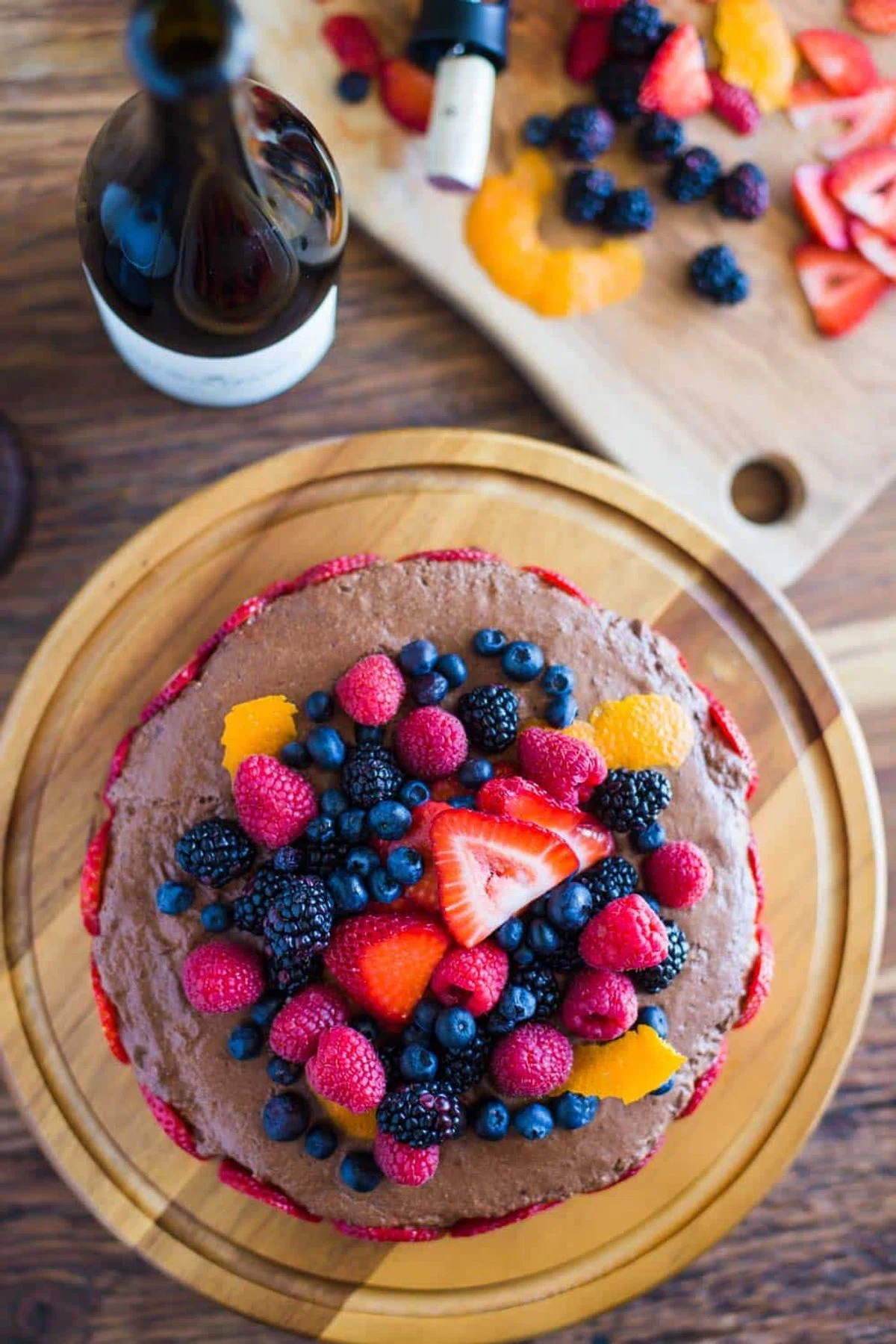 Berry Chocolate Mousse Cake