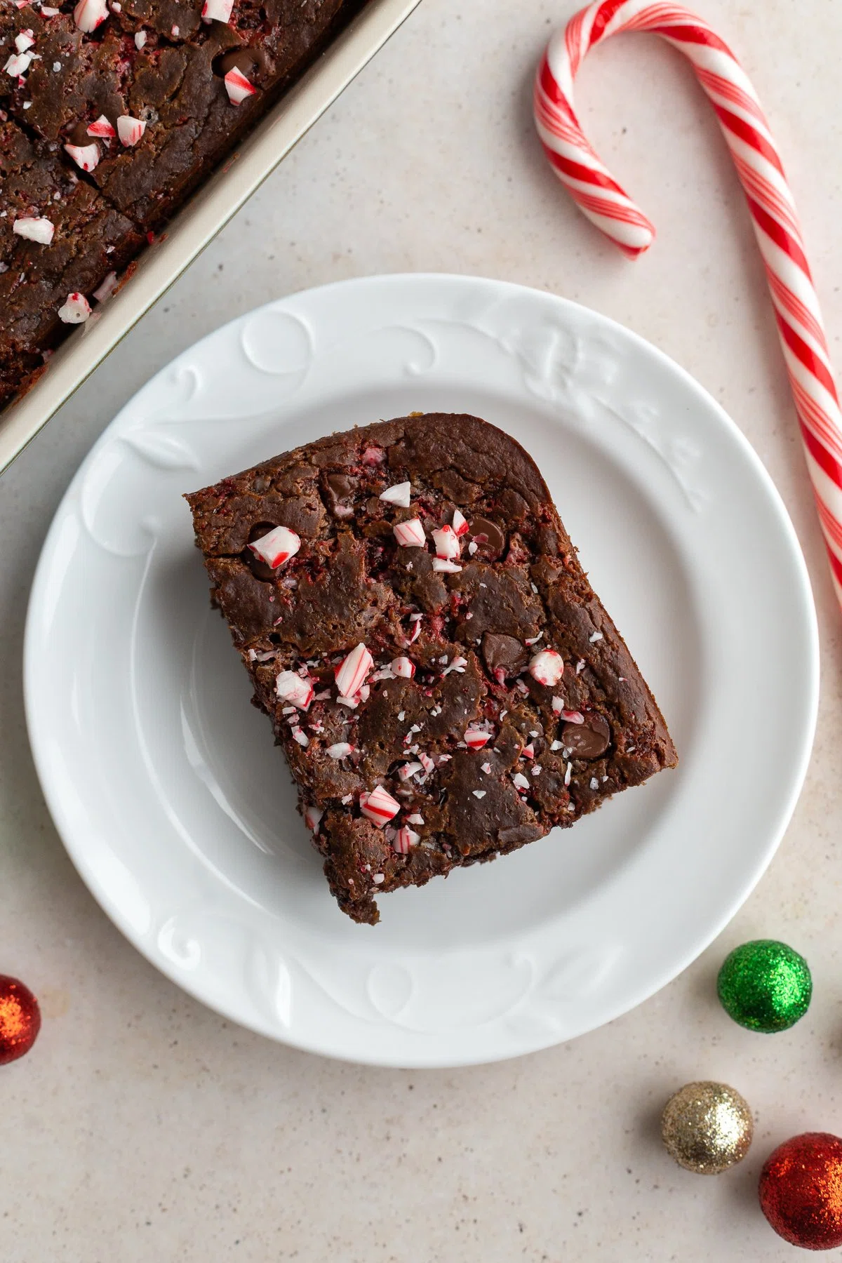 Chocolate Peppermint Baked Oats