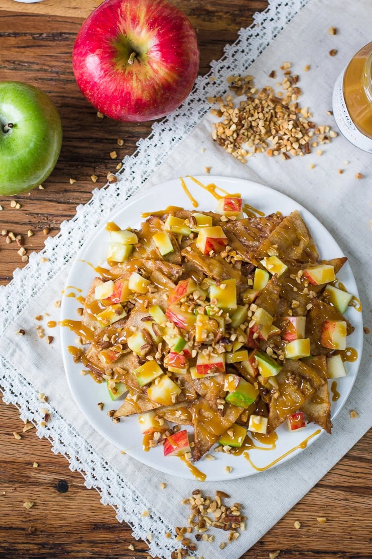 Caramel Apple Dessert Nachos