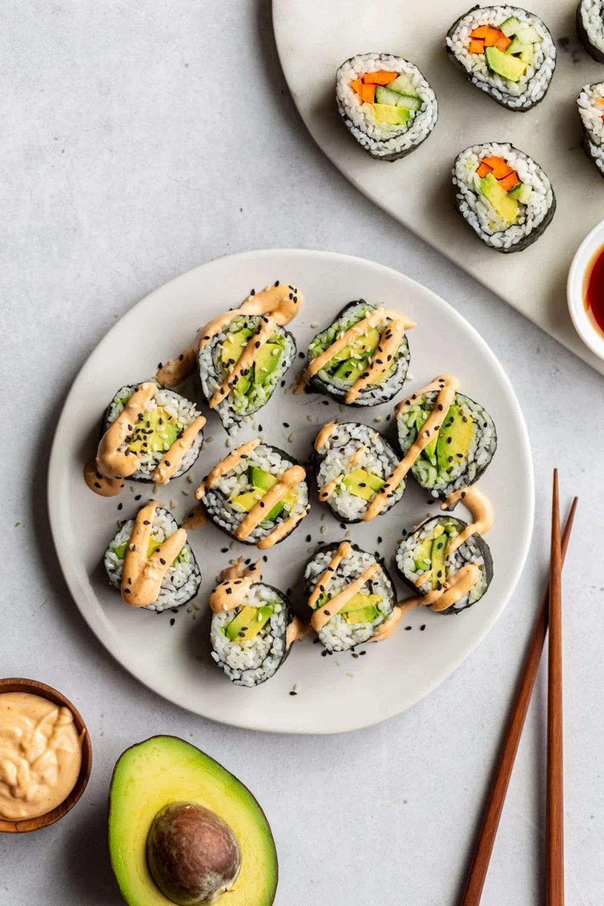 Easy Avocado Roll Sushi