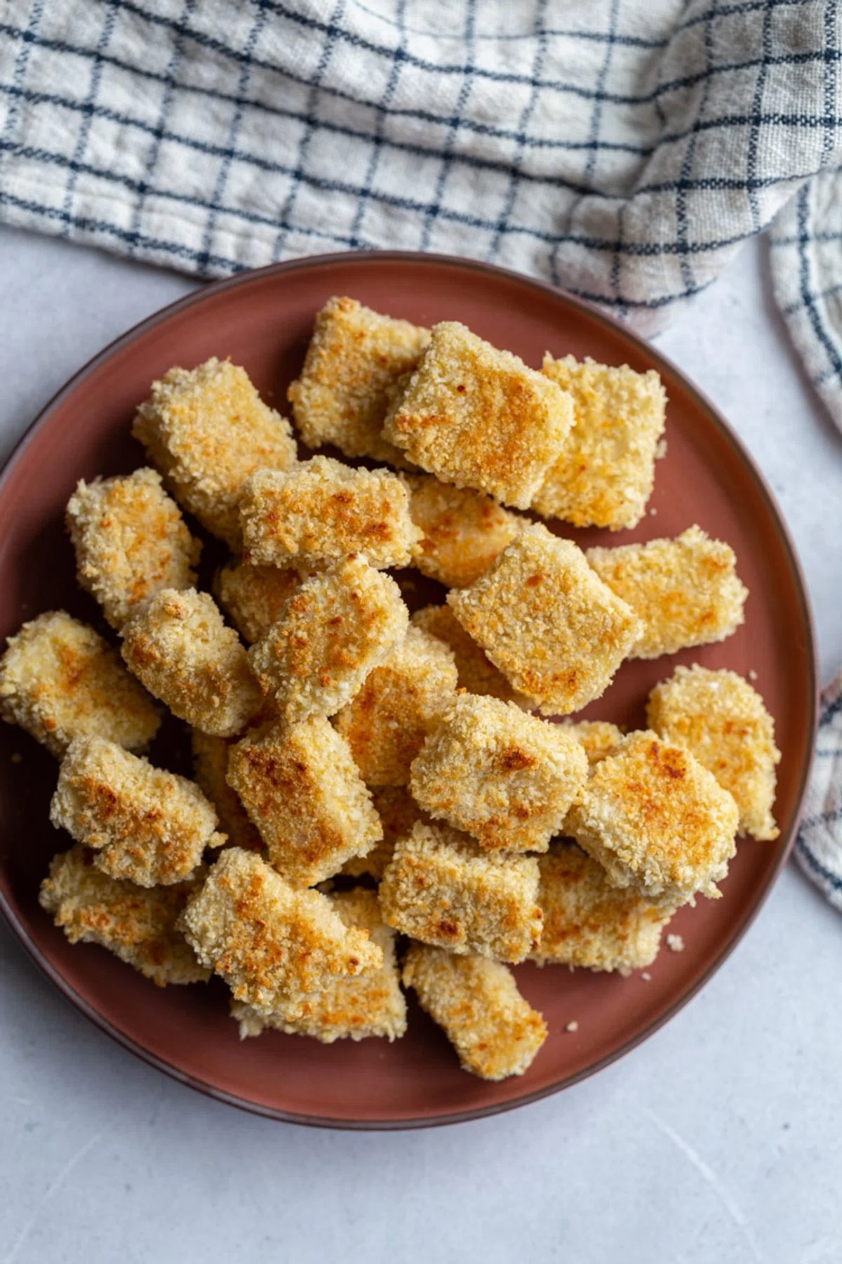 Vegan Parmesan Crusted Tofu