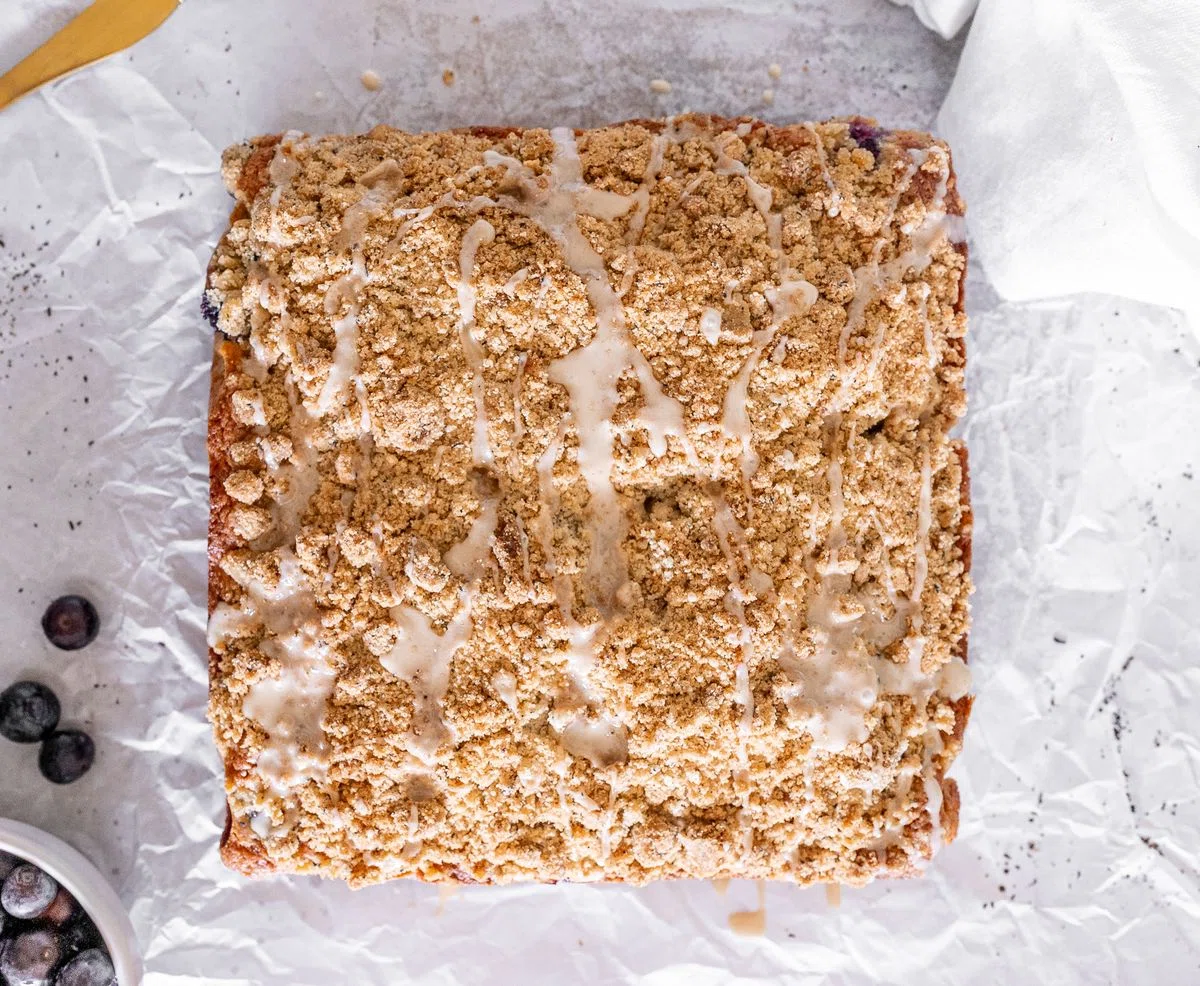 Brown Butter Earl Grey Blueberry Coffee Cake