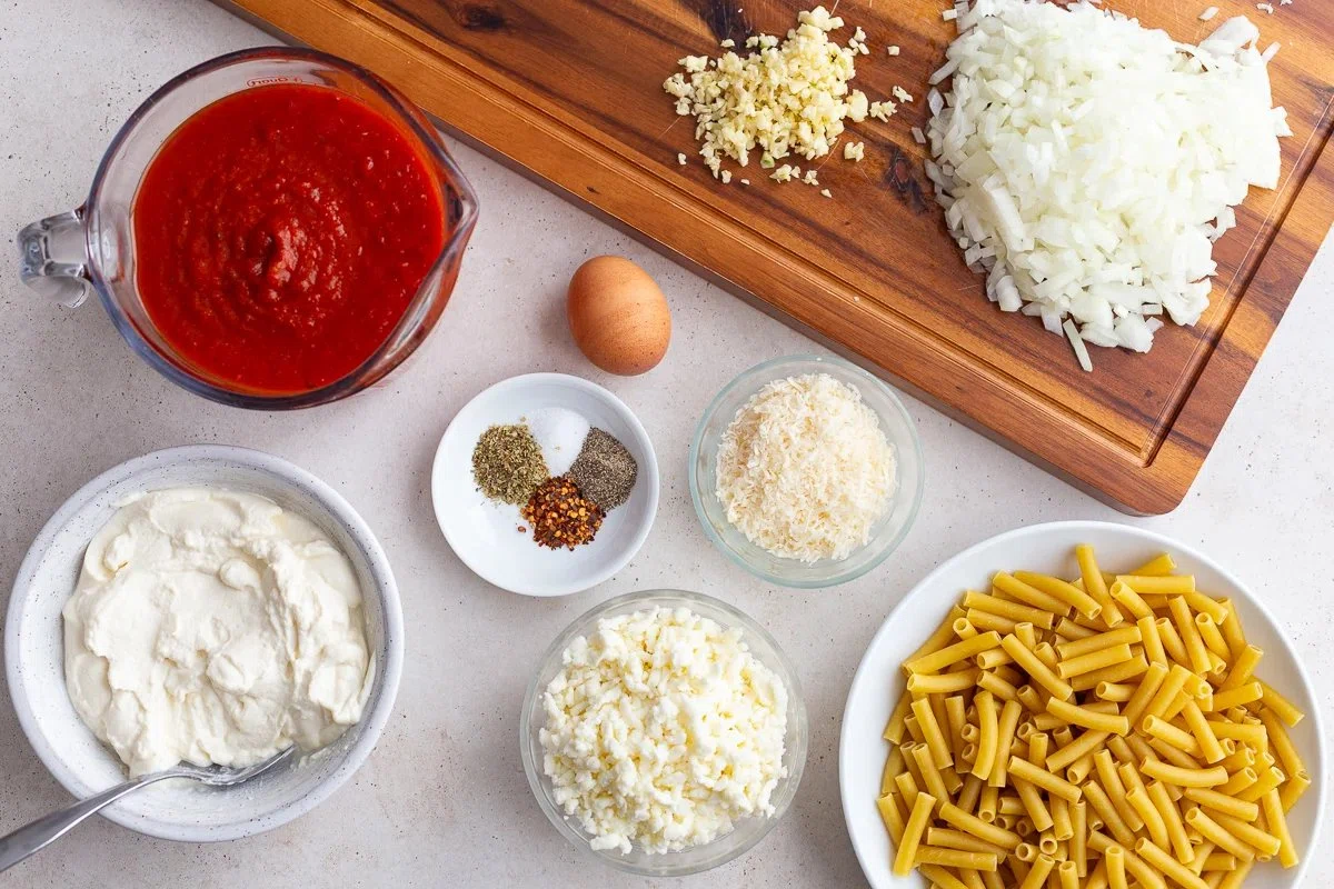 Easy Baked Ziti Without Meat