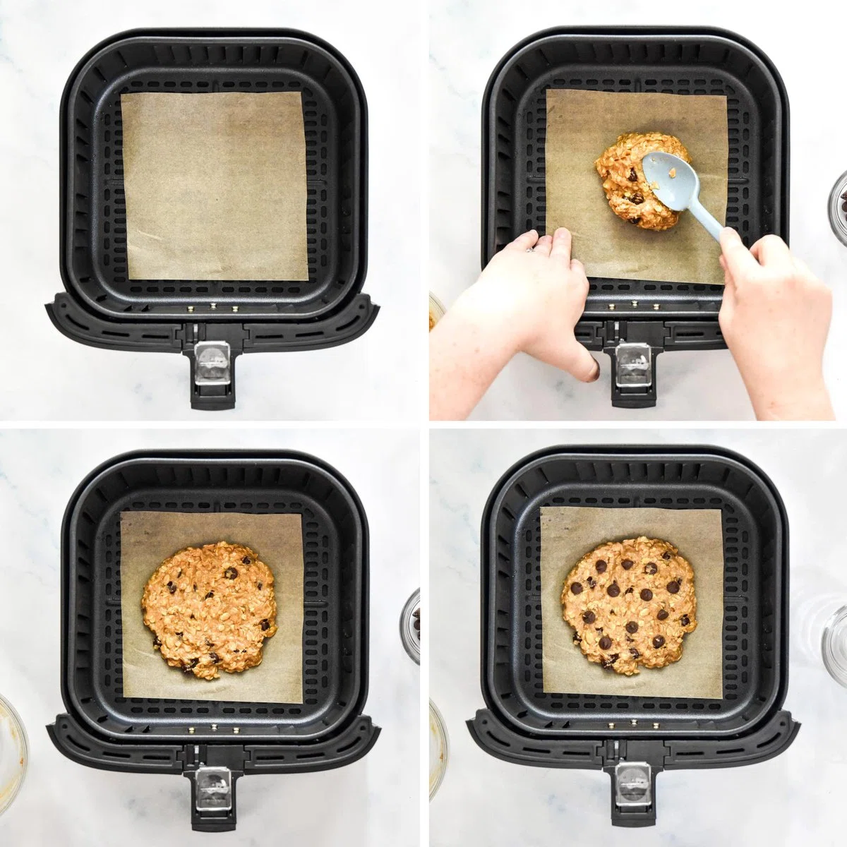 Air Fryer Banana Oatmeal Cookie For One