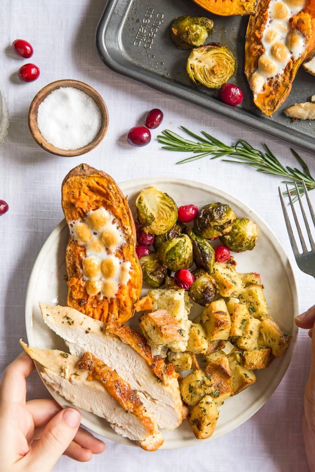Sheet Pan Thanksgiving Dinner for 2