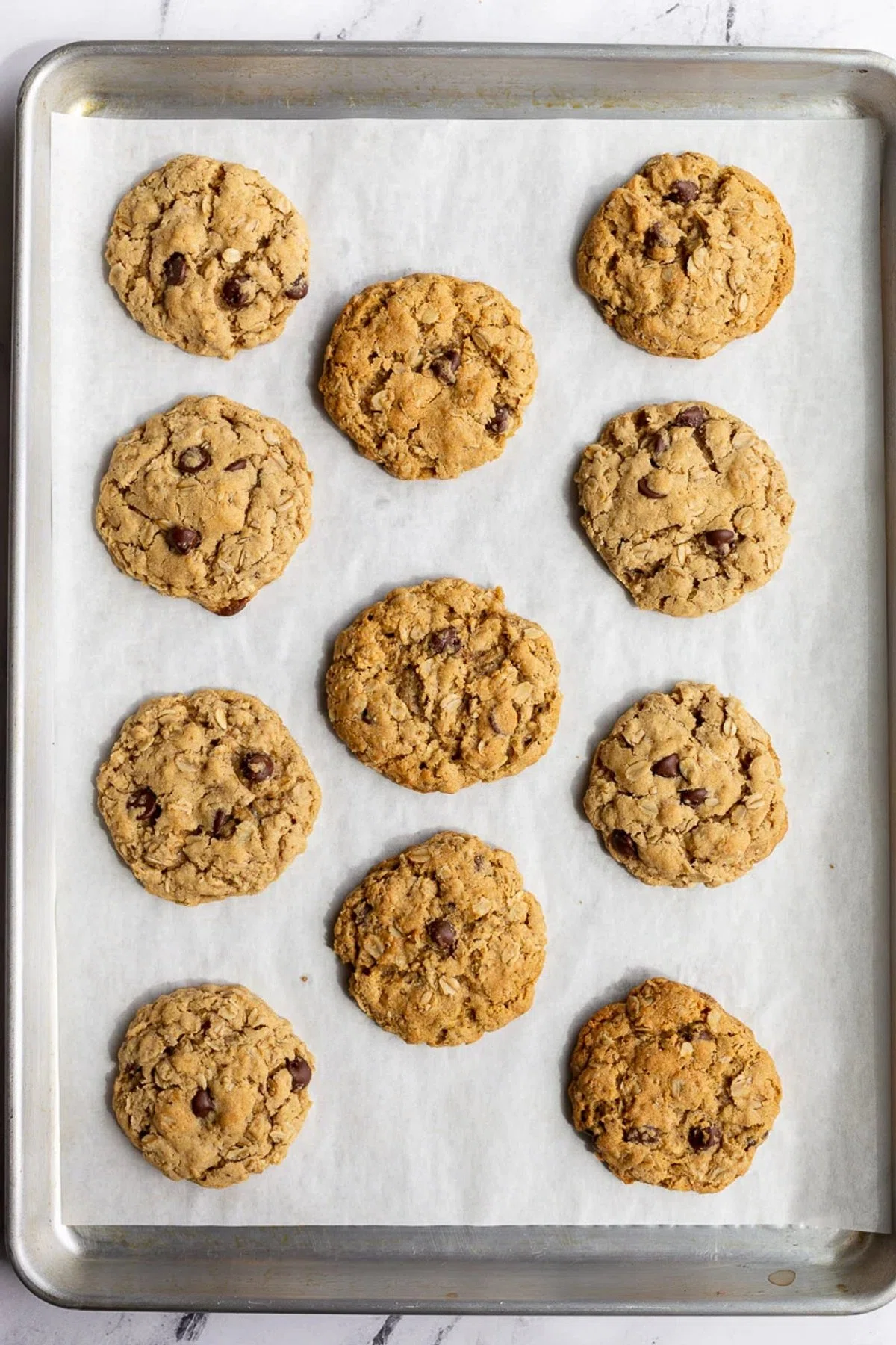 Thick & Chewy Vegan Oatmeal Cookies
