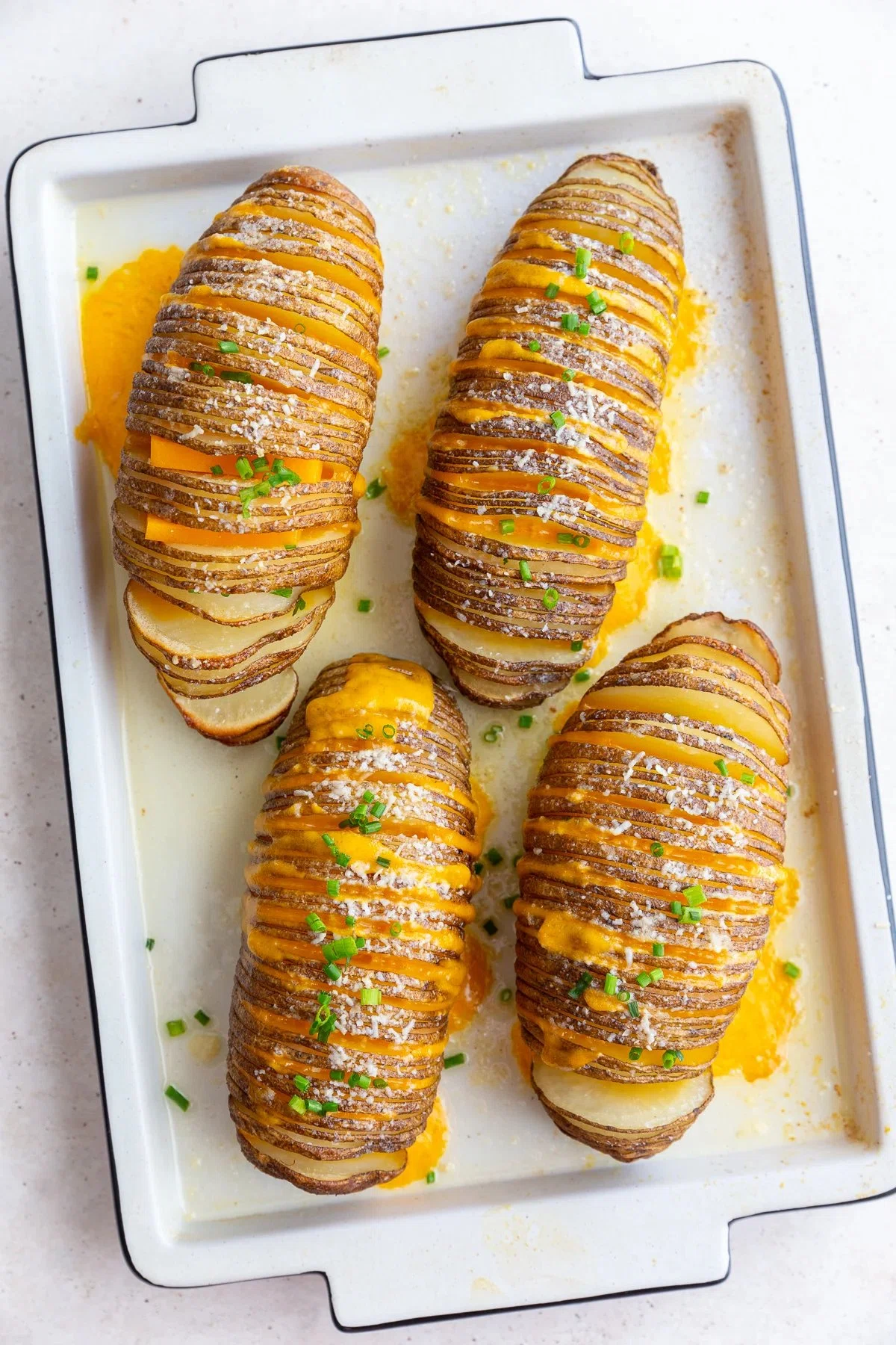 Cheesy Hasselback Potatoes