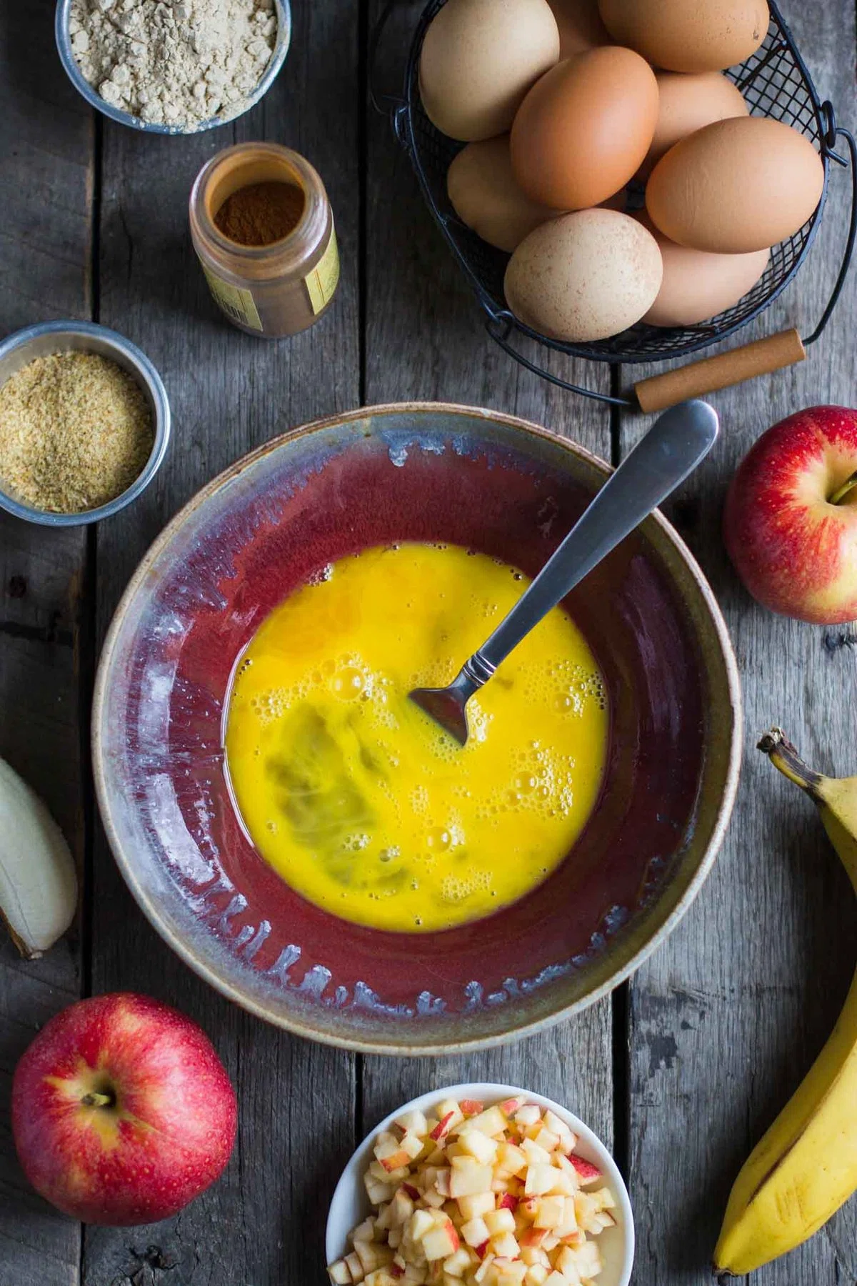 Apple Cinnamon Protein Pancakes