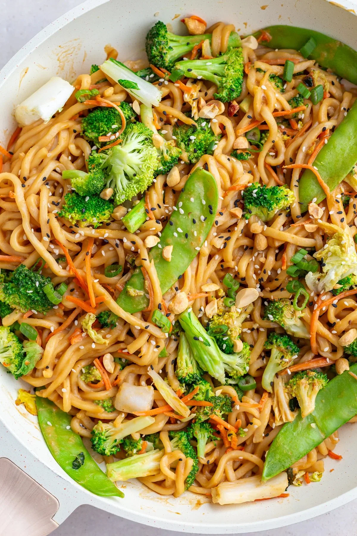 Peanut Tofu Noodles with Veggies