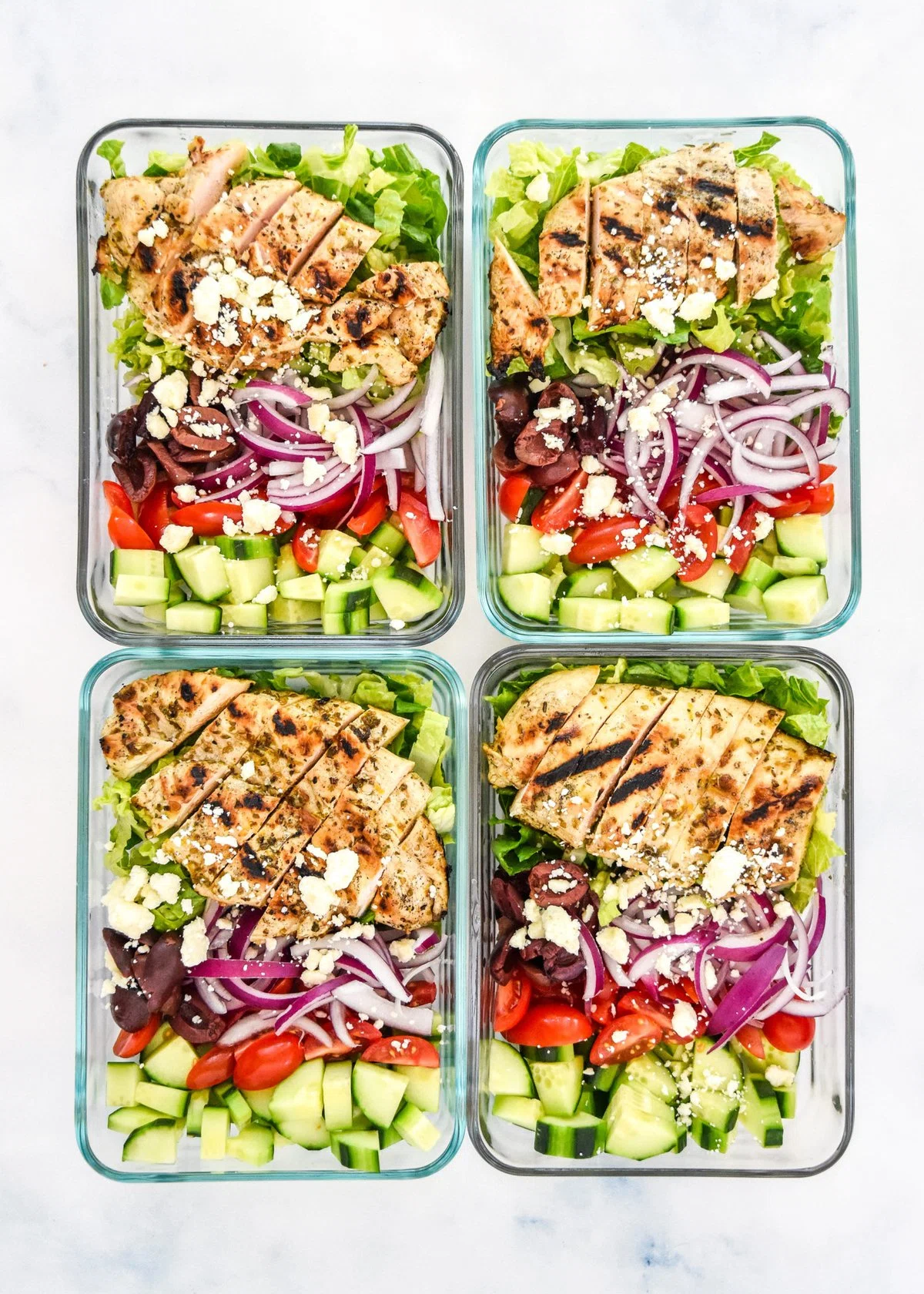 Greek Chicken Salad Meal Prep