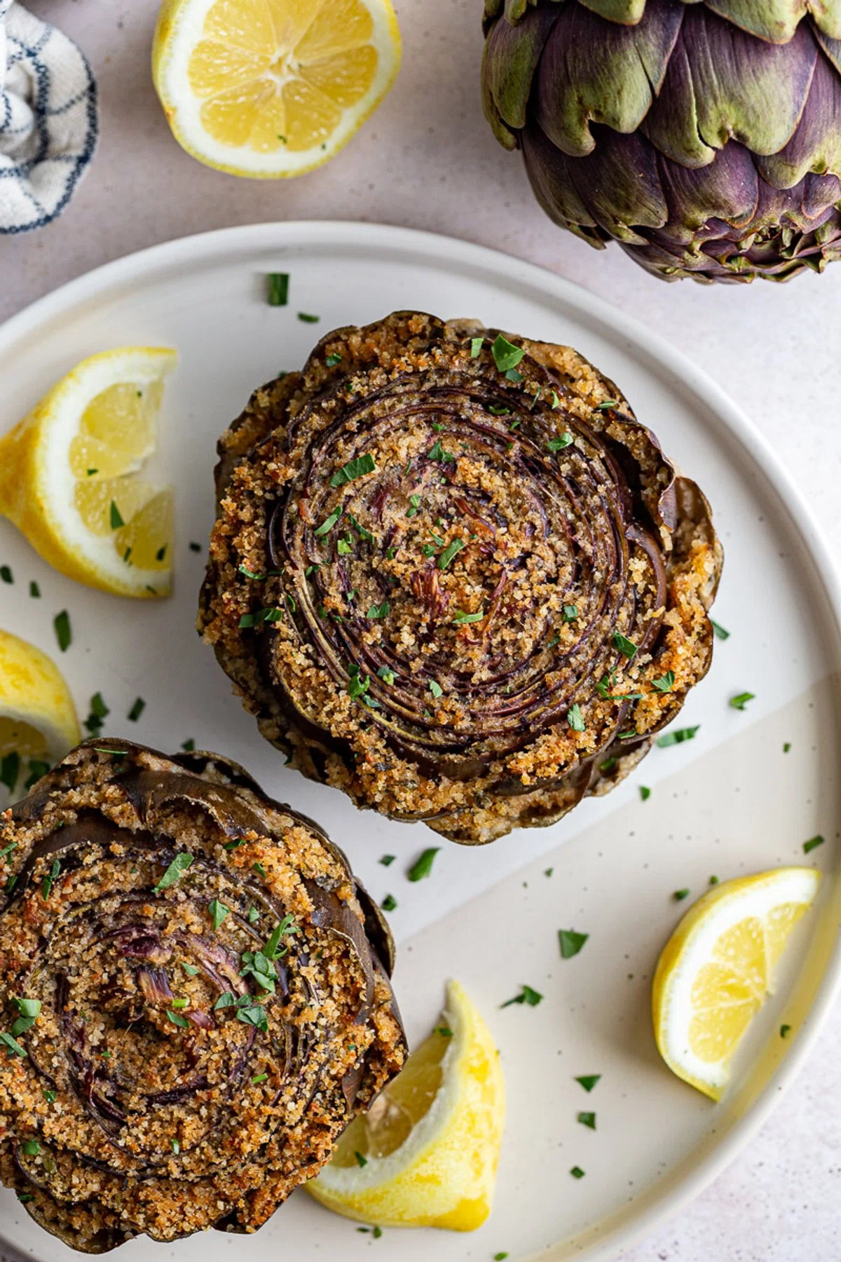 Stuffed Purple Artichokes