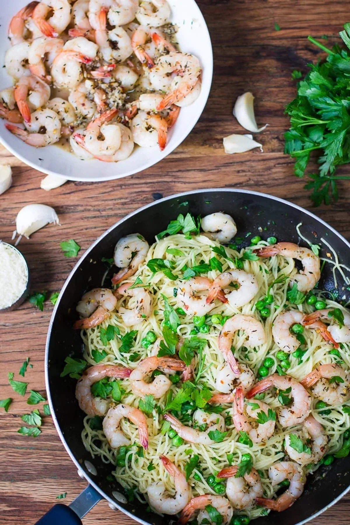 Garlic Buttered Shrimp Pasta