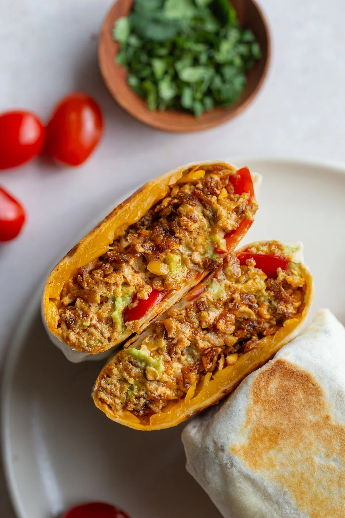 High Protein Vegetarian Burritos