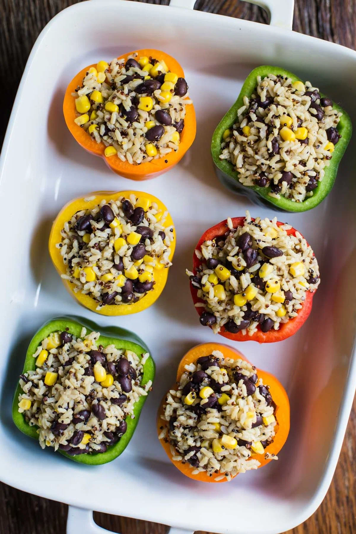 Burrito Bowl Stuffed Peppers