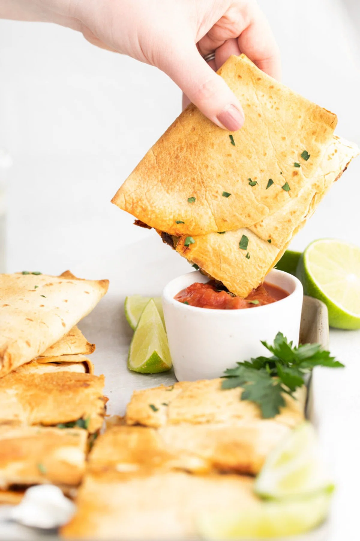 Vegetarian Sheet Pan Quesadillas